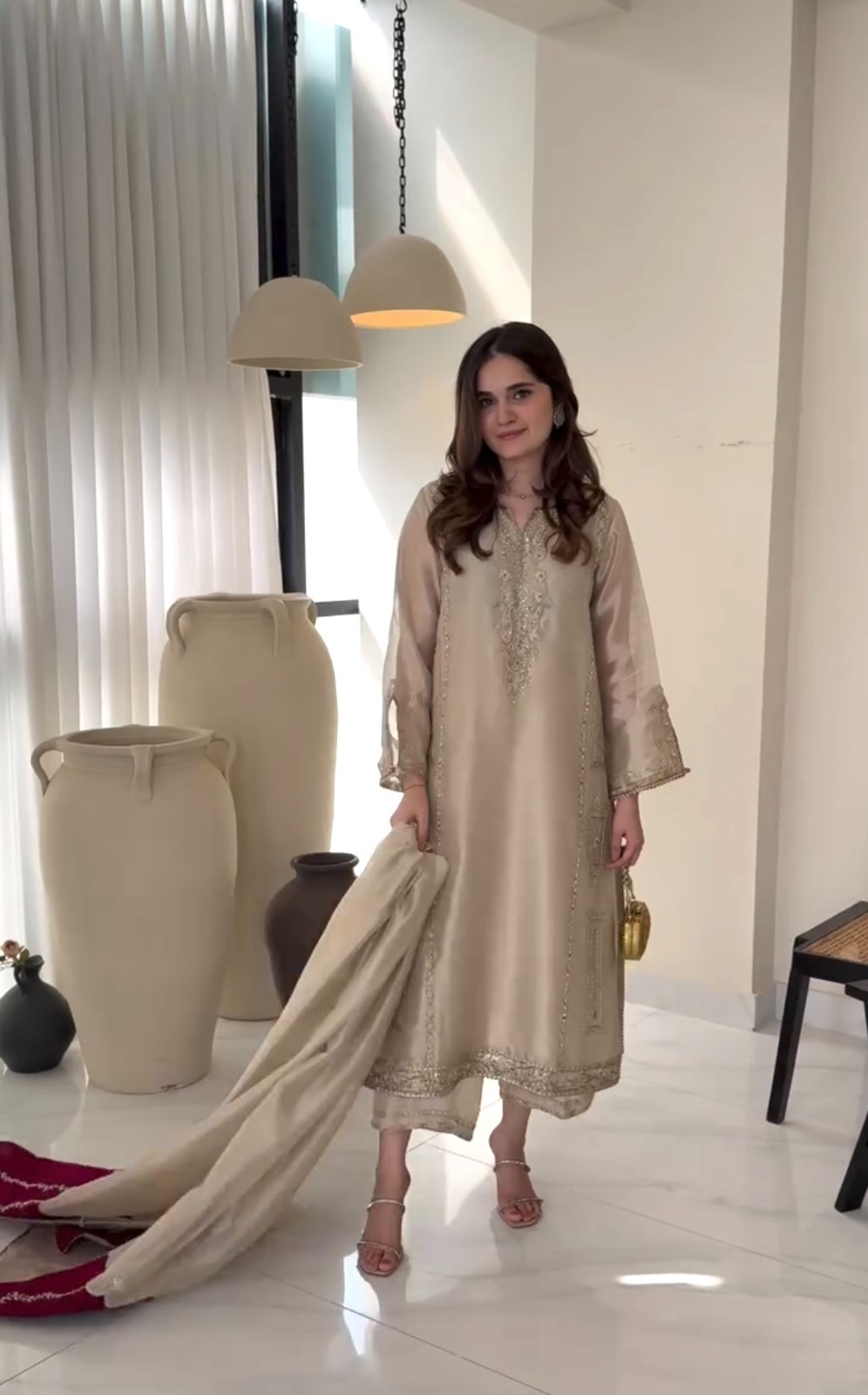 New Collection Silk Kurta Palazzo With Dupatta For Wedding Party Wear Readymade