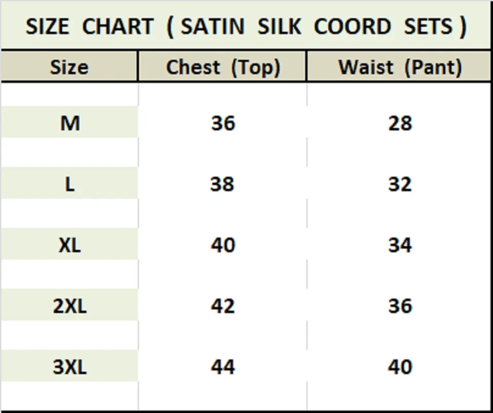 Colorful Stain Silk Co-Ord Sets ,Summer Wear Night Co-Ord Set For Women’s,J7019