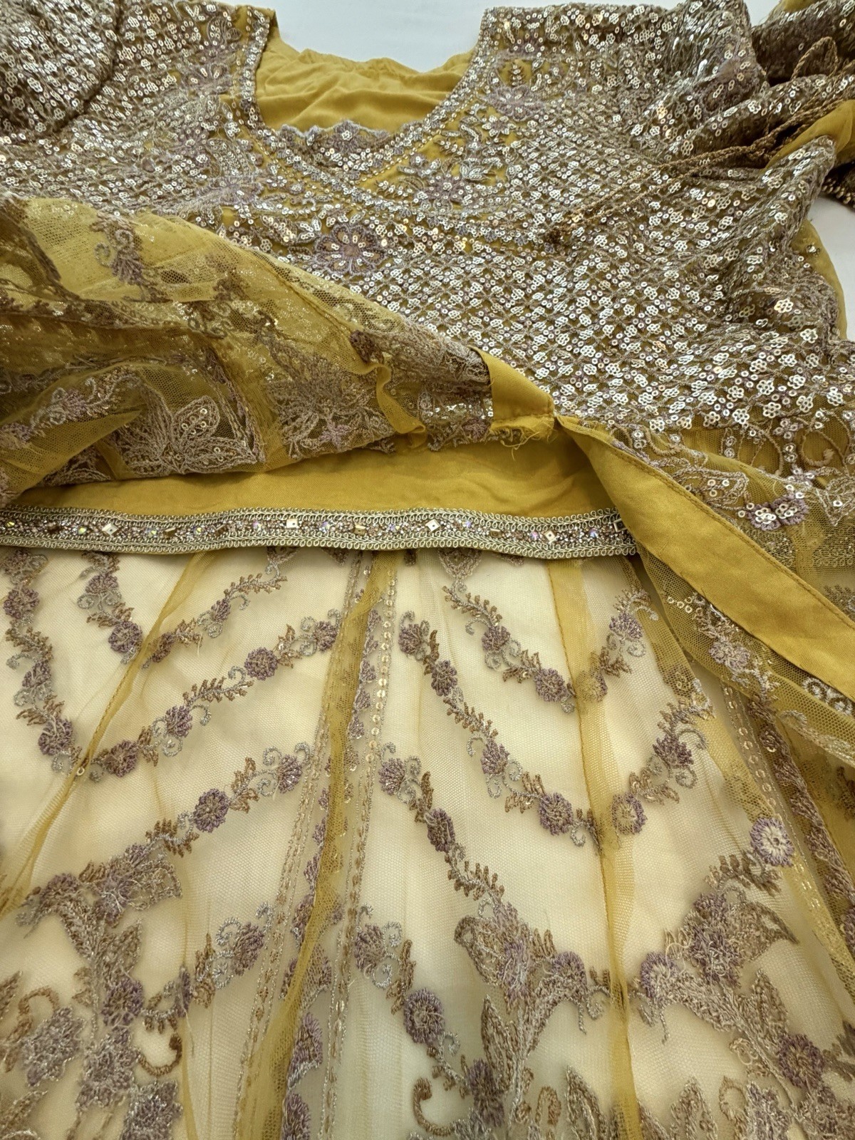 original FAIZA SAQLAIN size XL / XXL BUST 23” / 46” Fancy Salwar KAMEEZ “NEORA”