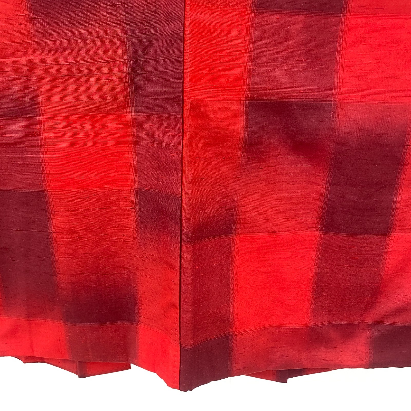 Japanese Vintage Kimono Haori Jacket Polyester Red Traditional Authentic 31 in
