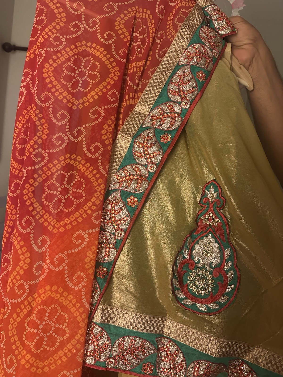 Indian Unstitched Chaffon Sari With Blouse- No Peti Coat- Beautiful Indian