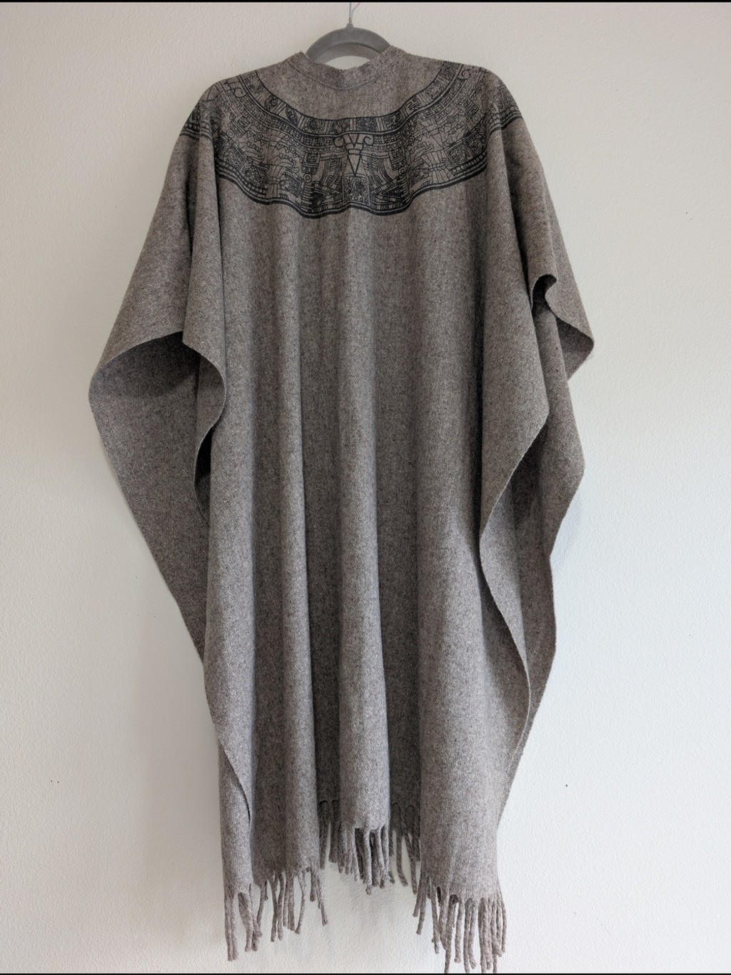 Handmade Wool Poncho From Mexico