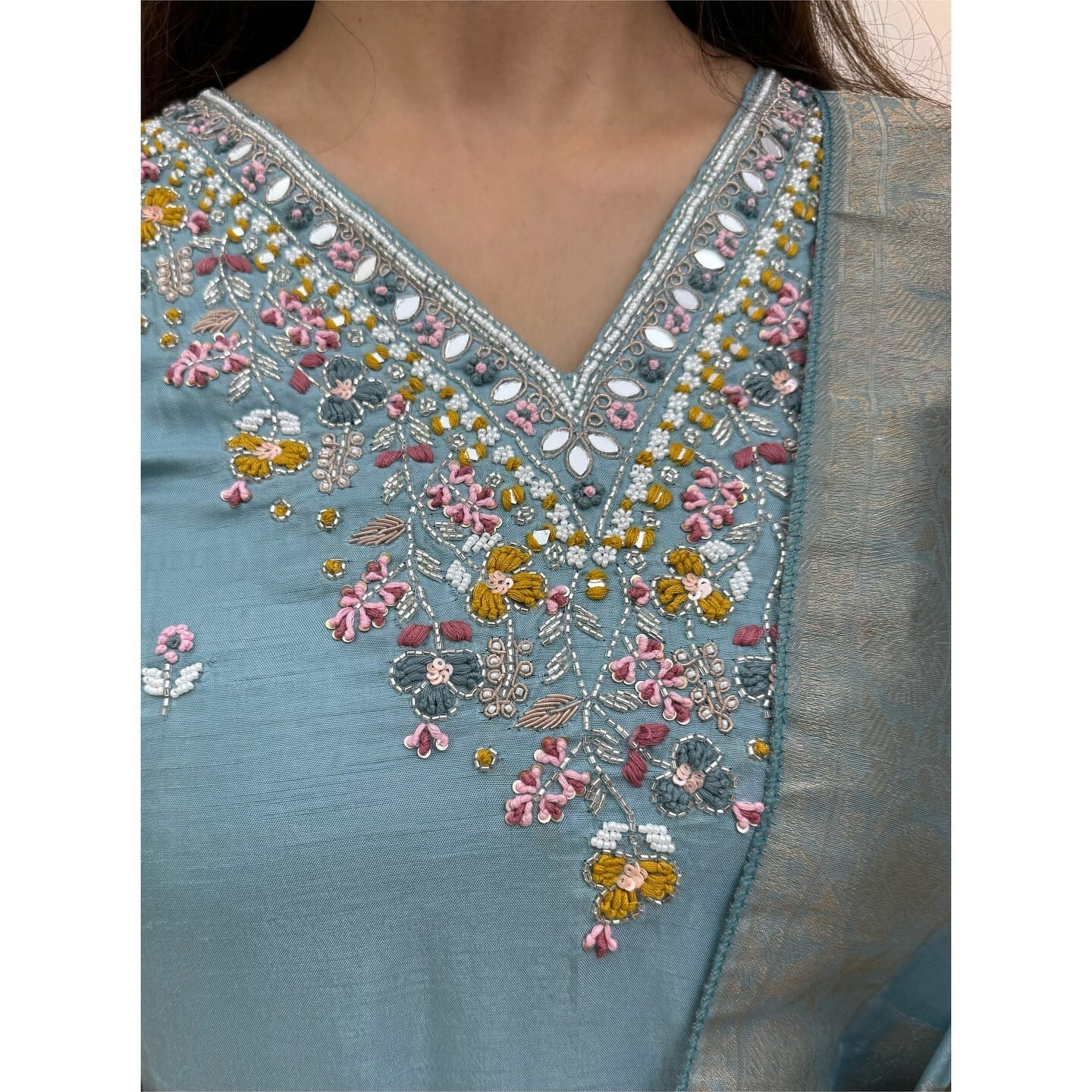 Premium Silk Kurta Palazzo Dupatta Set Stitched Salwar Kameez Suit Kurta Kurti