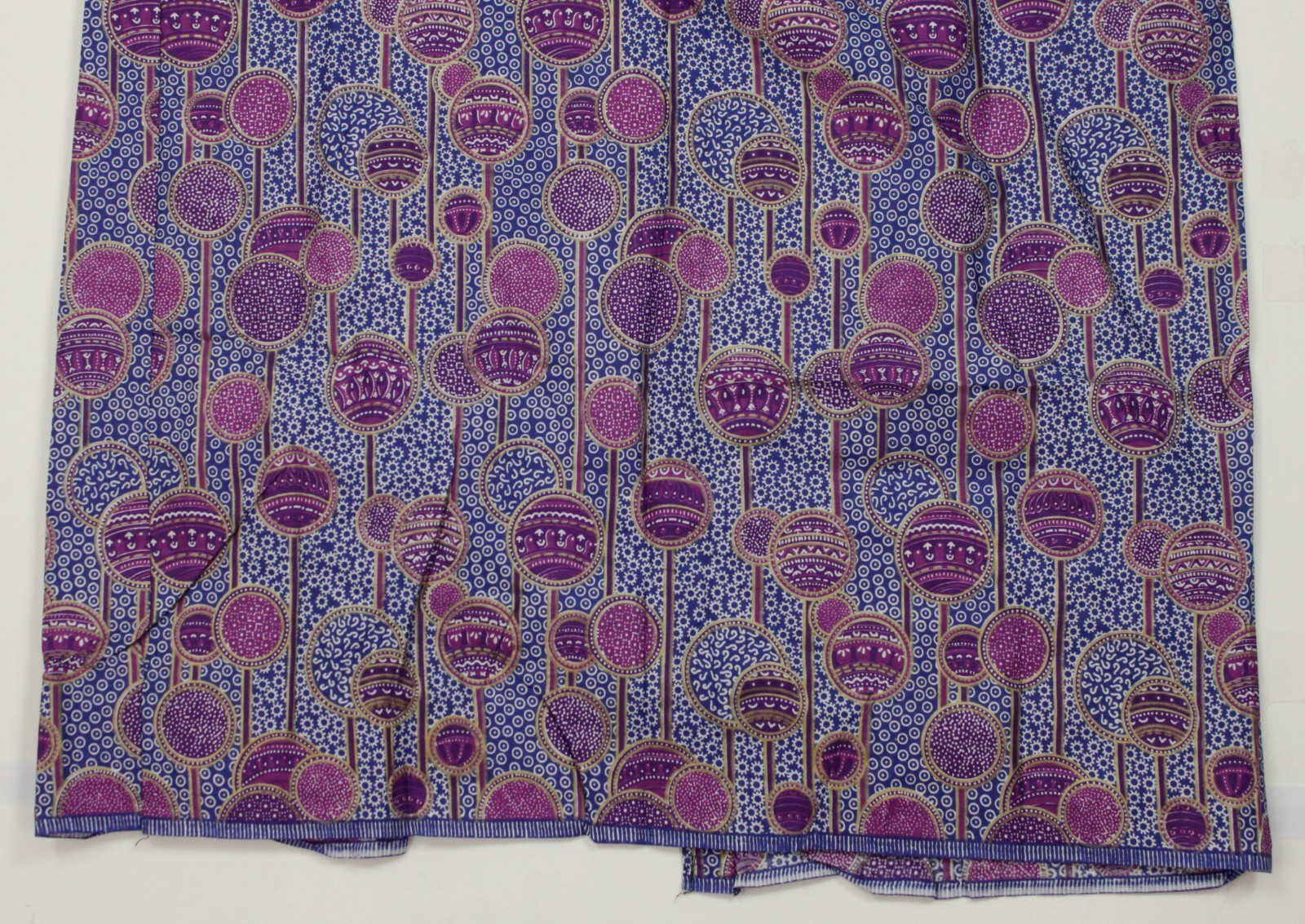 Blue Purple Ball Pattern Traditional Pakistan? India? Women’s Tunic Dress
