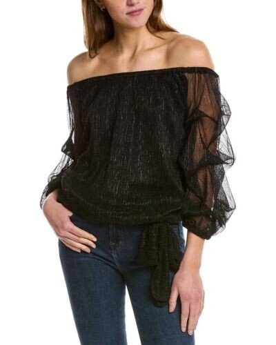 Vince Camuto Off-The-Shoulder Blouse Women’s Black NWT