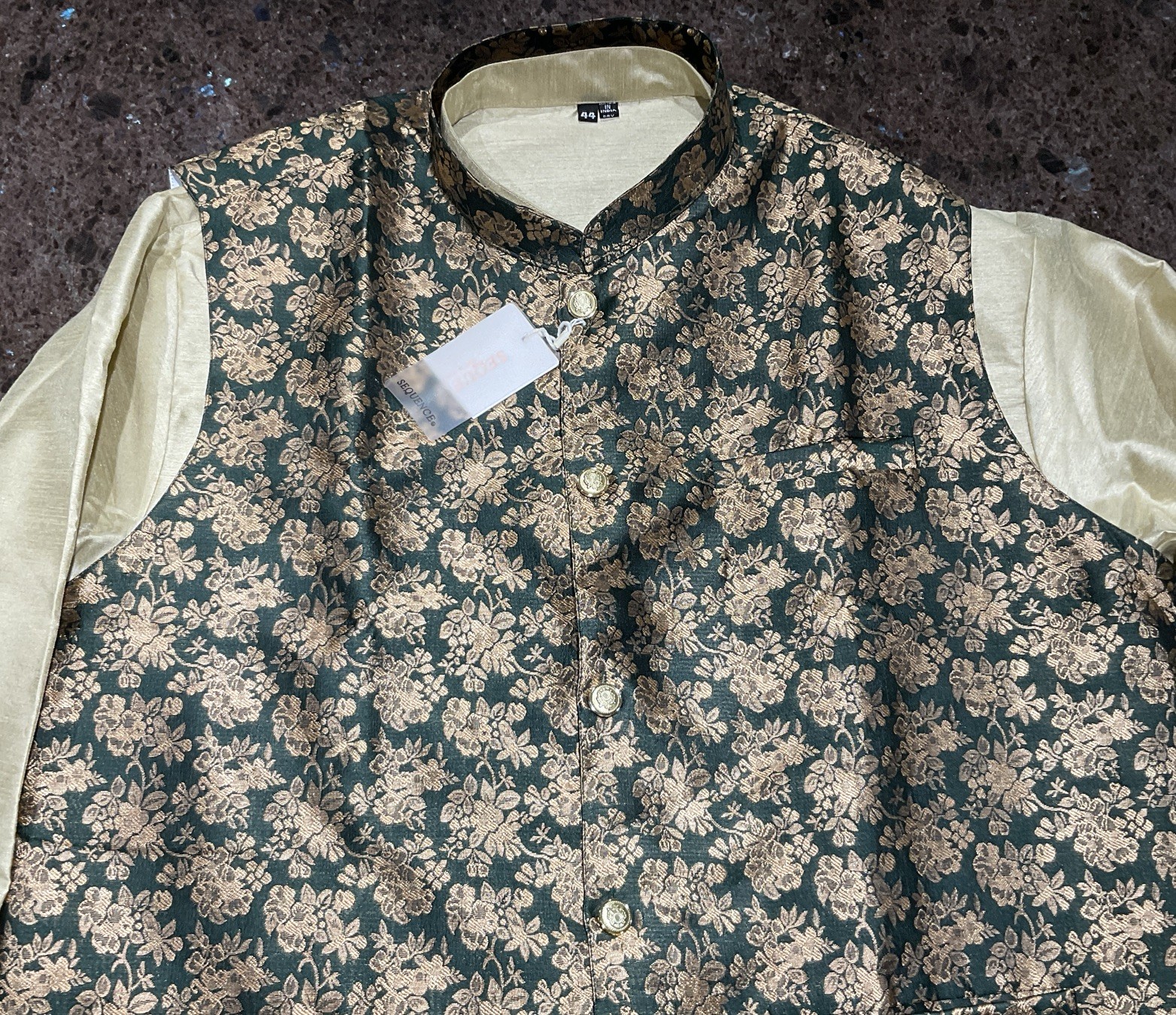3 Pc Mens Traditional Designer Bollywood Wedding Ethnic Wear Kurta Payjama India