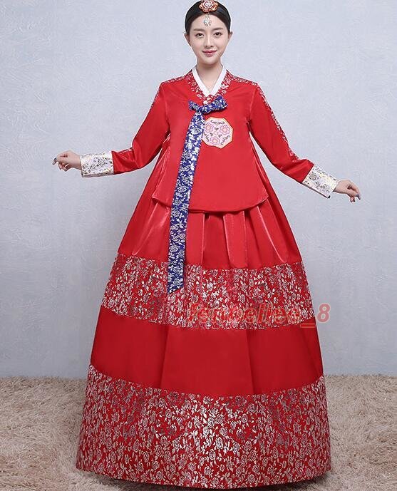 Women’s Hanbok Dress Traditional Korean Dress National Dress Set Stage Costumes