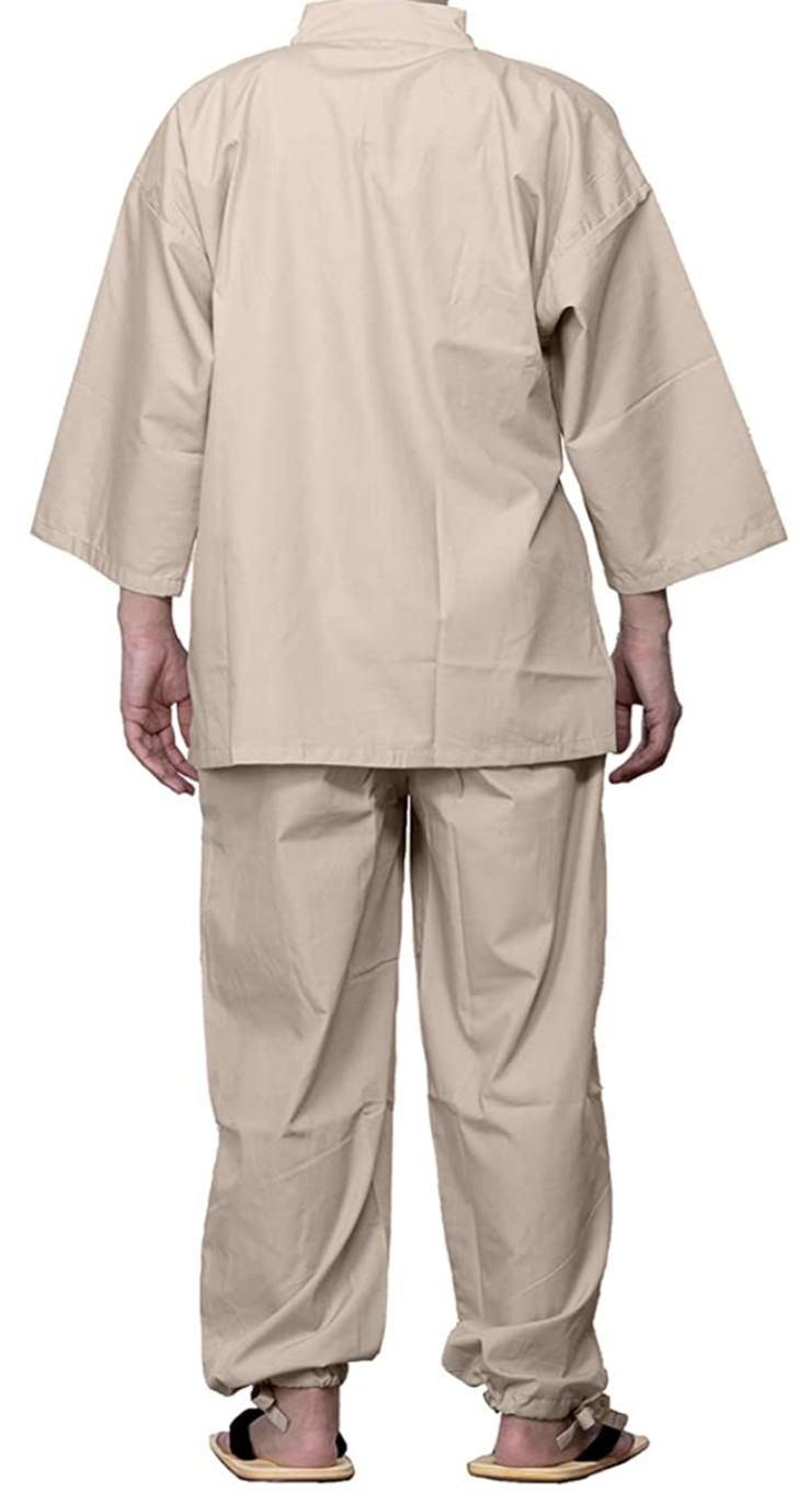 Japanese Traditional Working Wear Samue Clothing Relax Wear Polyester Japan