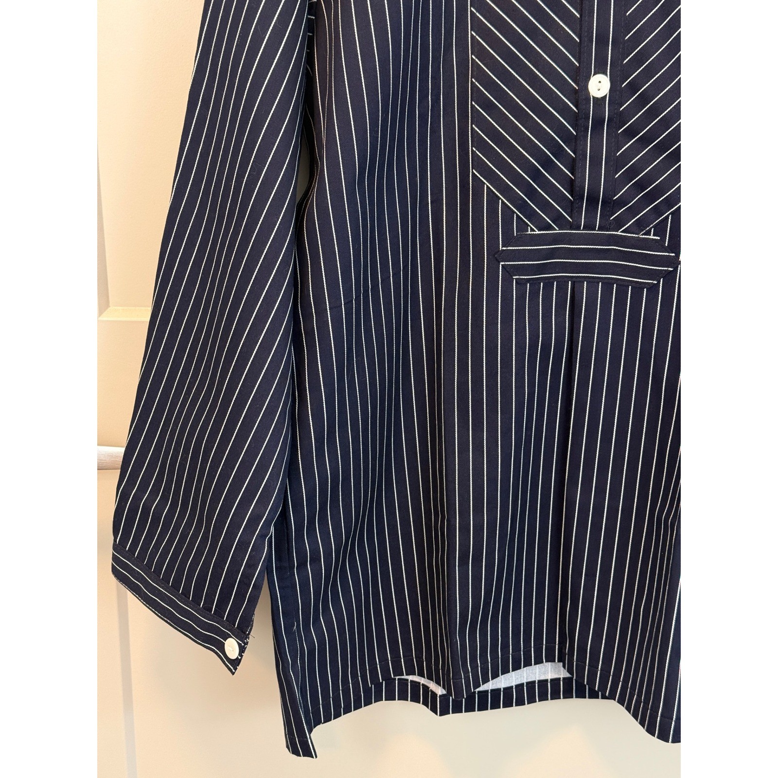 VINTAGE NWT German Fisherman Smock Shirt 100% Cotton Canvas Finkenwerder Size 52