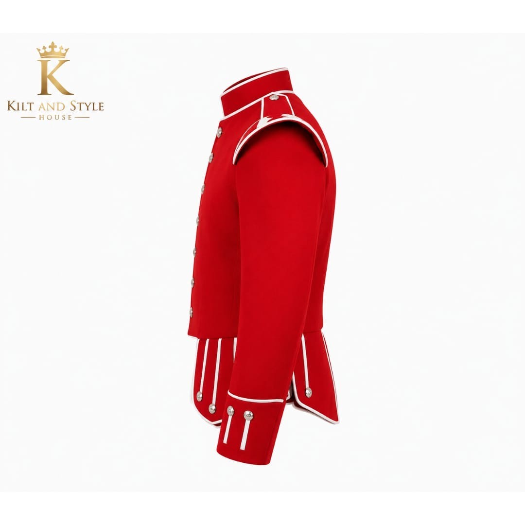 Scottish Military Doublet Kilt Jacket | Highland Pipe Band Formal Jacket