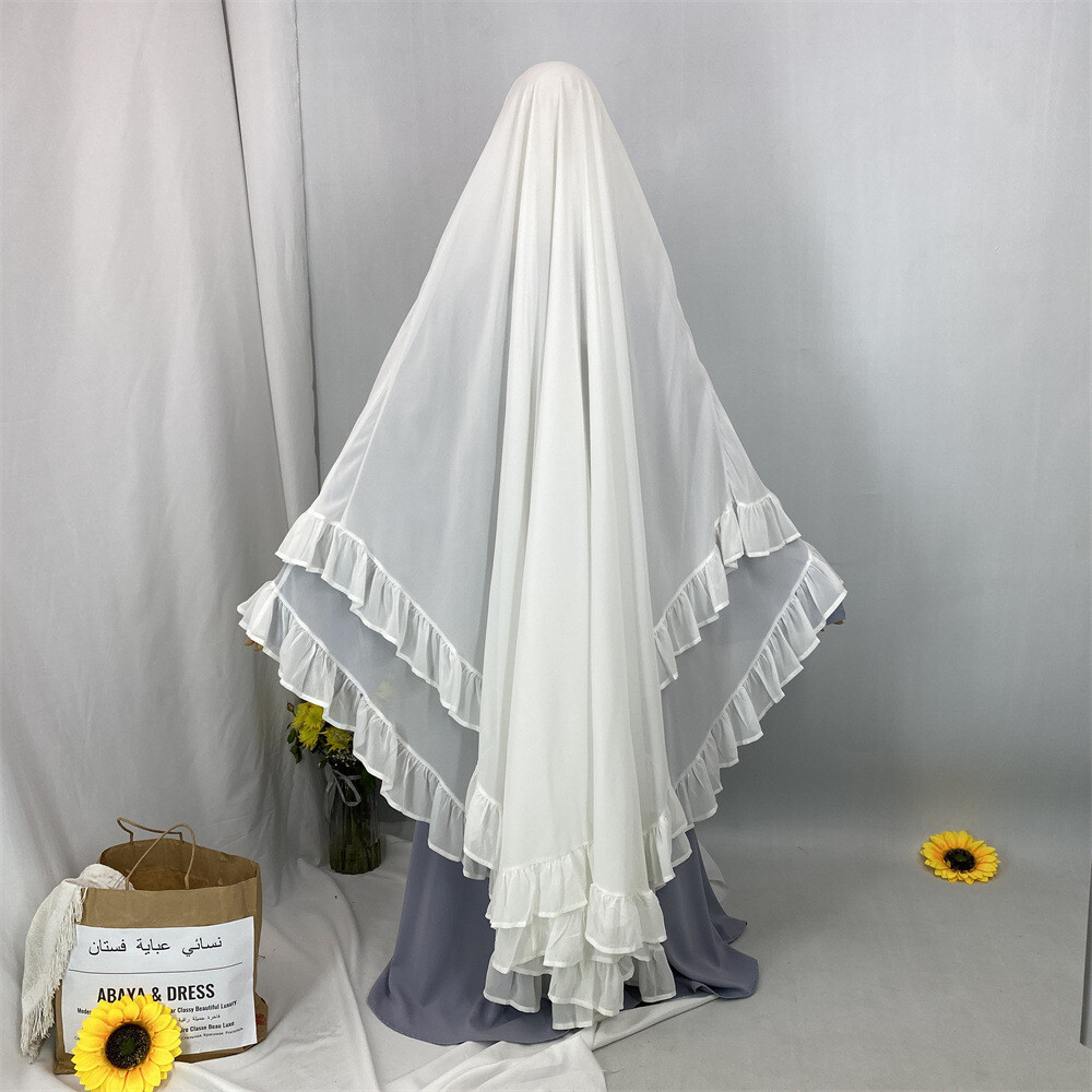 Overhead Niqab Women Muslim Large Hijab Islamic Prayer Niqab Kaftan Ramadan Top