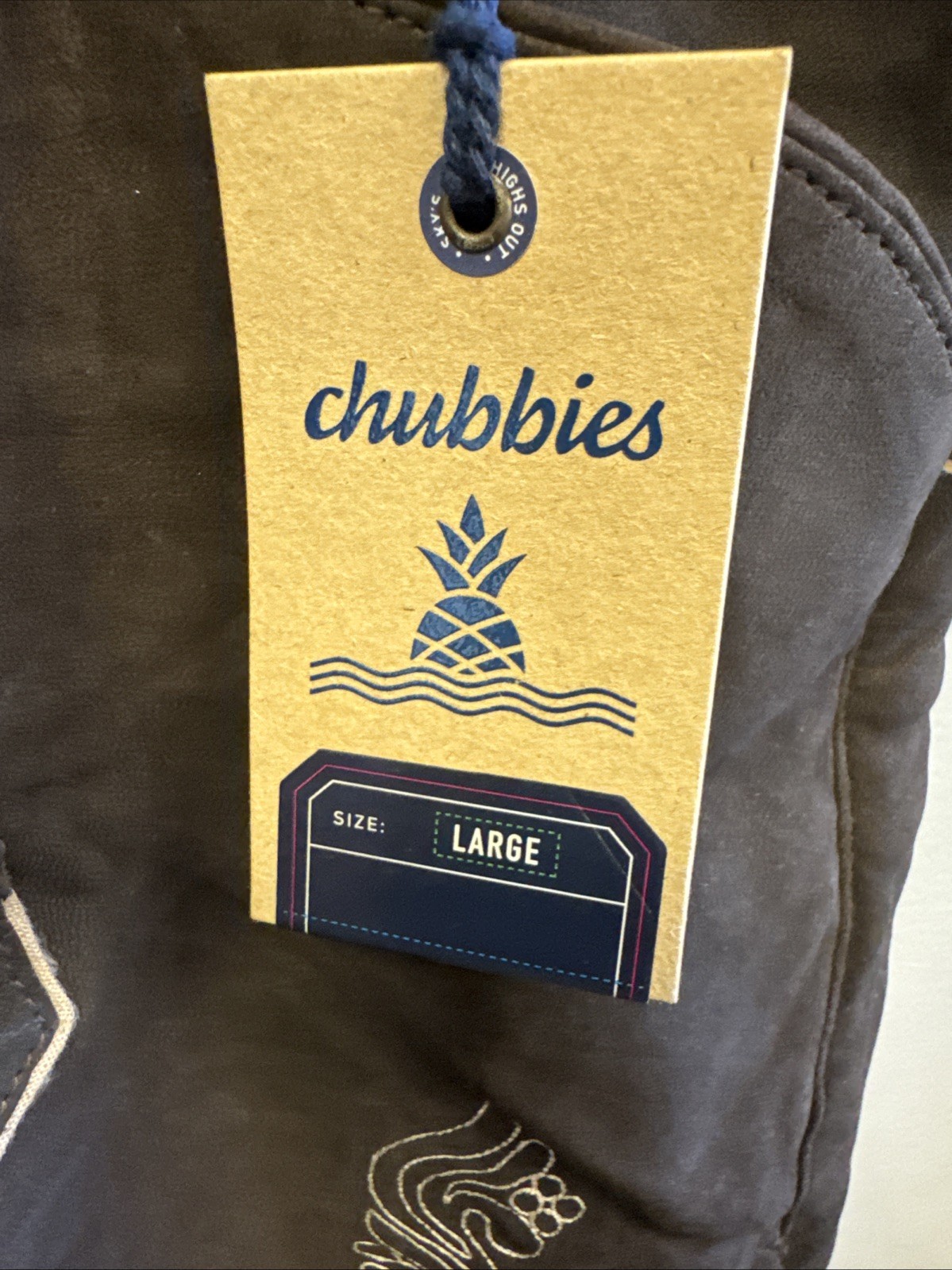 NWT Chubbies Mens Large Lederhosen Brown Suede Lamb Leather German Oktoberfest