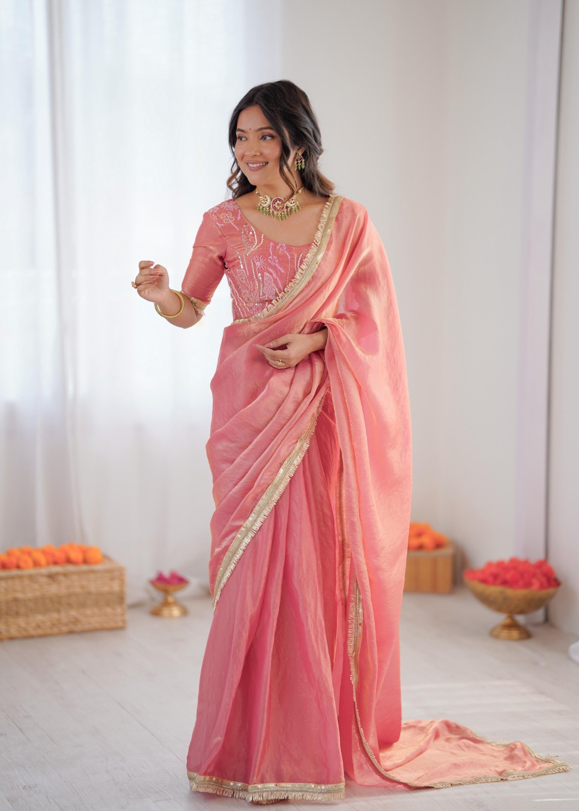Saree Party Indian Wear Sari Designer Bollywood Blouse Wedding Ethnic Pakistani