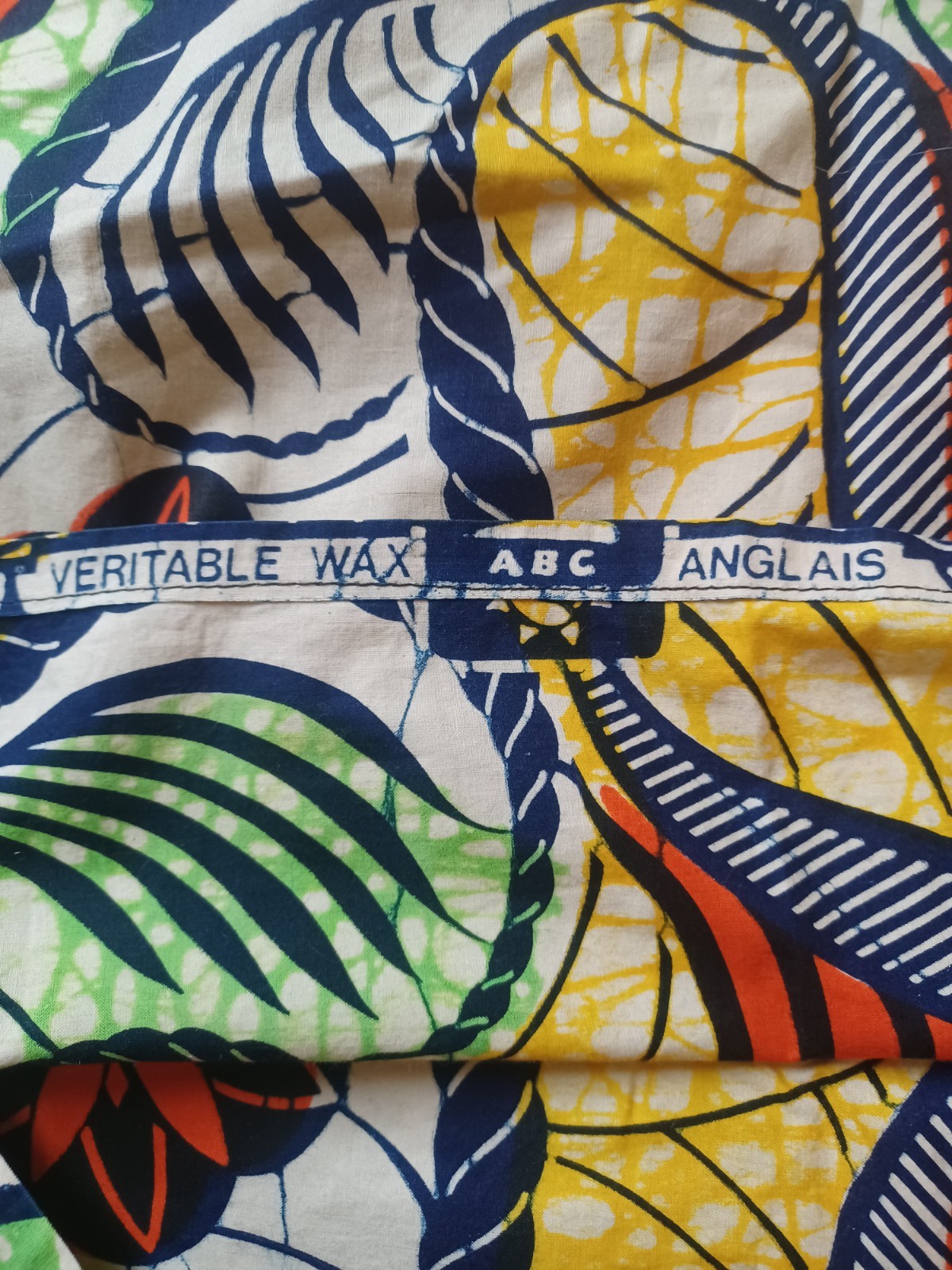 Vintage Handmade ABC Wax English Made Traditional African Ankara Print Blouse