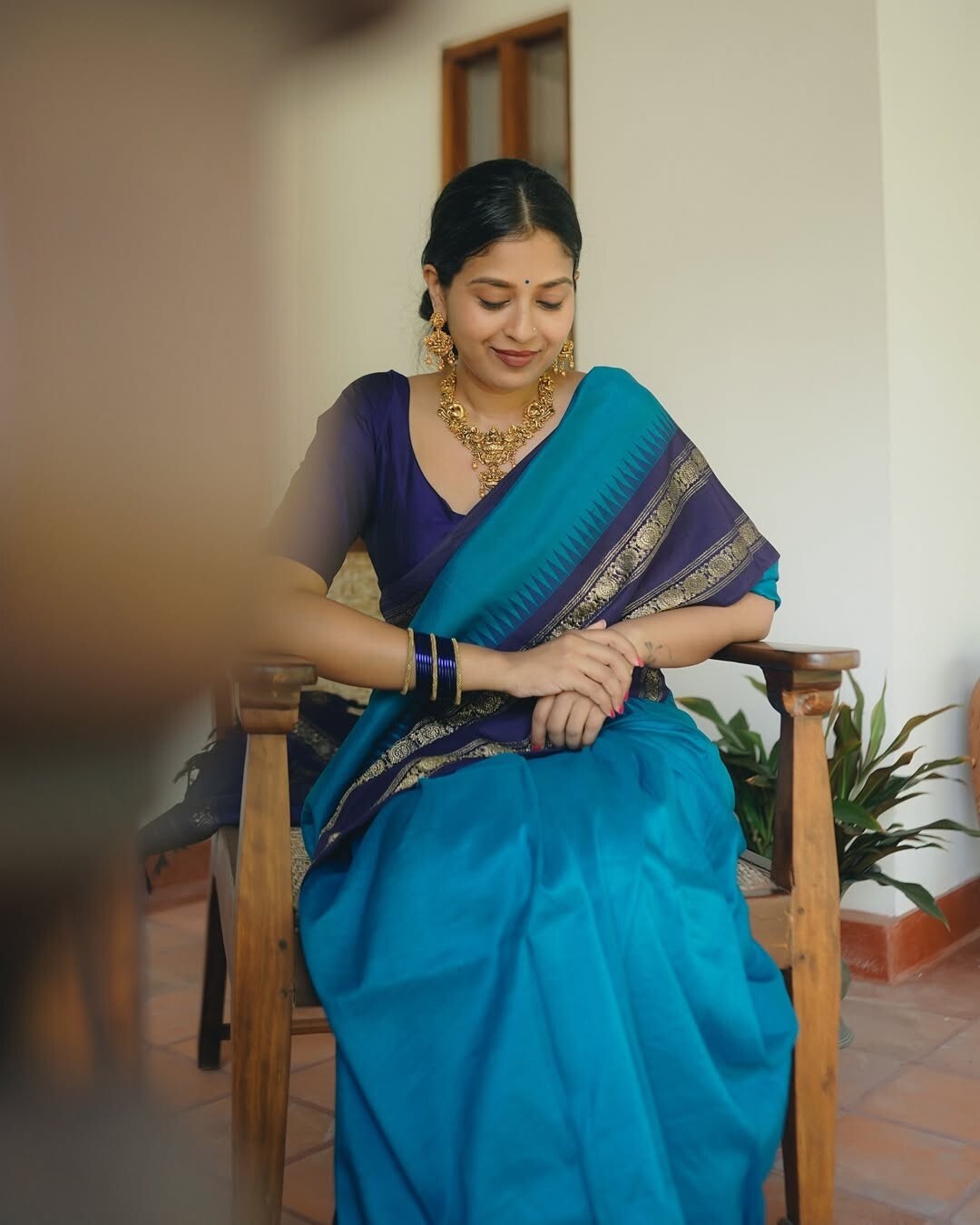 Indian Cotton Silk Saree With Unstitched Blouse Piece Festive Party Wear Sari