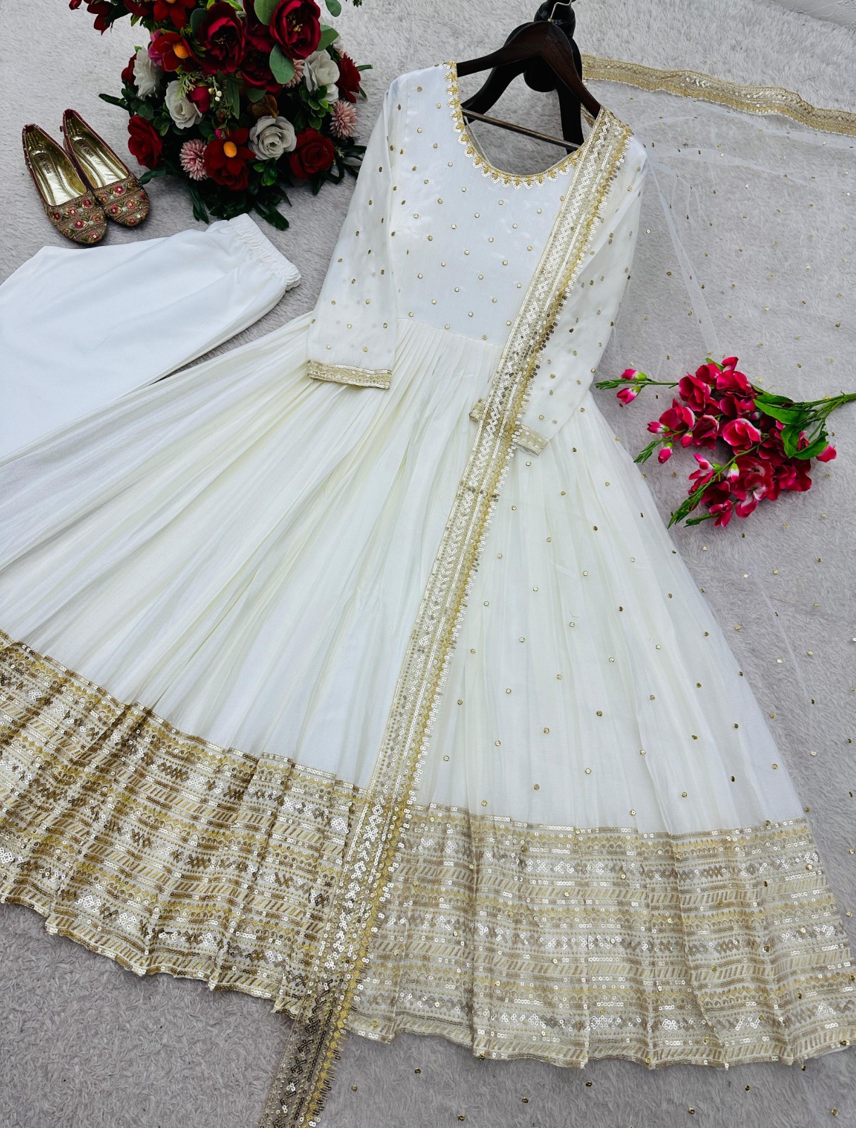 Ready To Wear Dress Anarkali Gown Pakistani Eid Salwar Kameez Wedding Party New