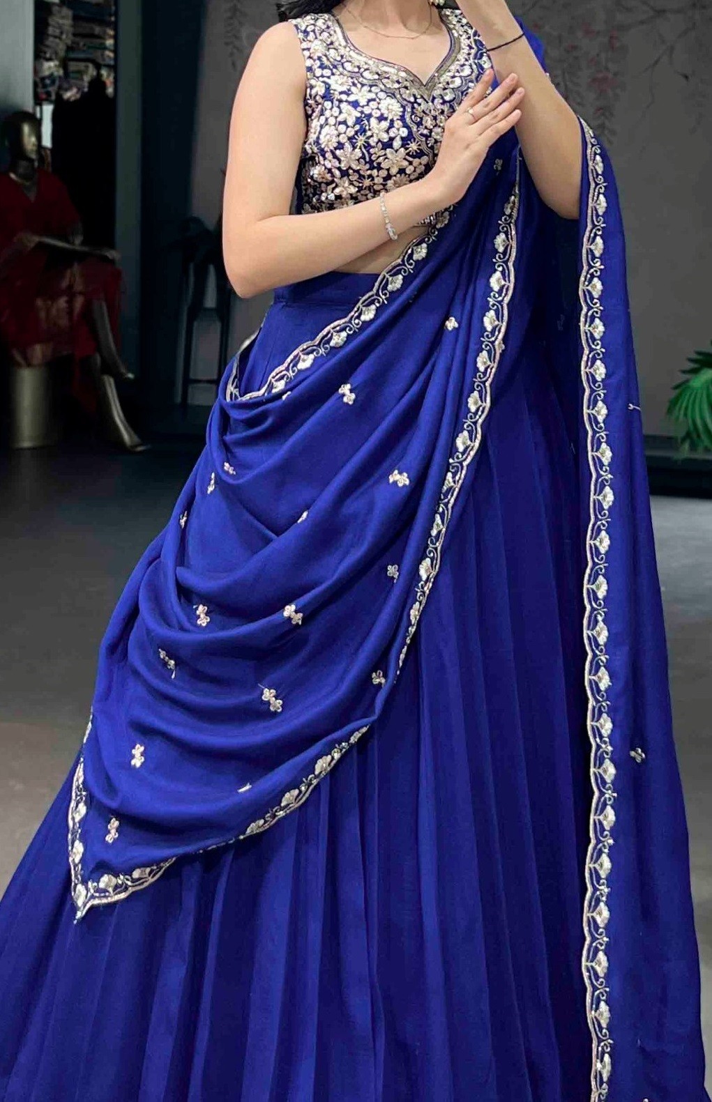 New Designer P.C.Kashmiri Lehenga Choli With Dupatta For Wedding Wear