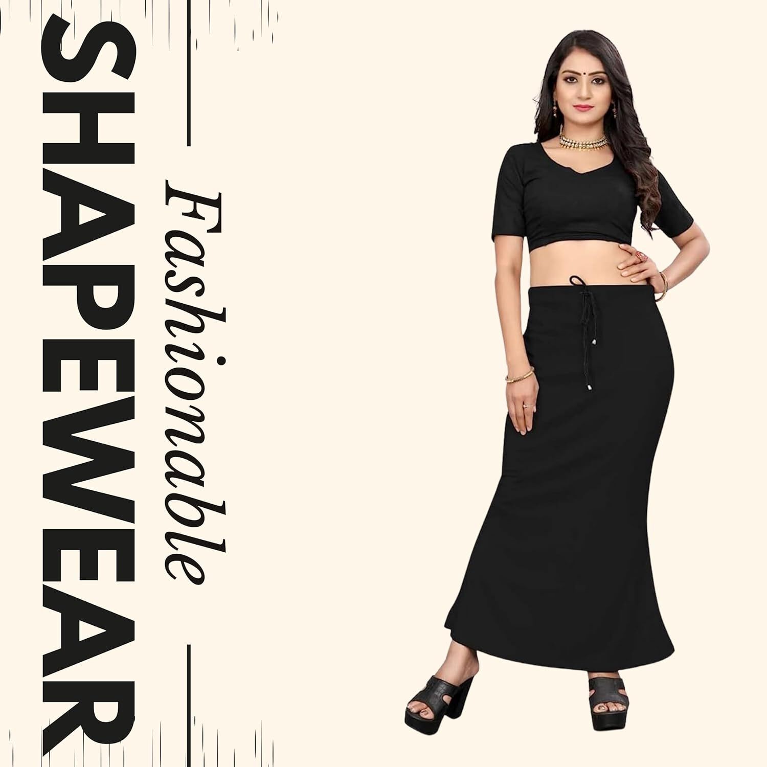 Lycra Saree Shapewear Petticoat for Women by Shreekama