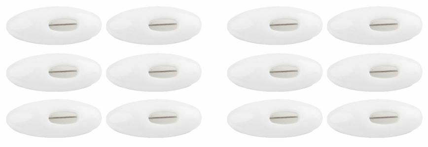 12x hijab pin plastic scarf pins Muslim hijab safety pin white 2×6 = 12