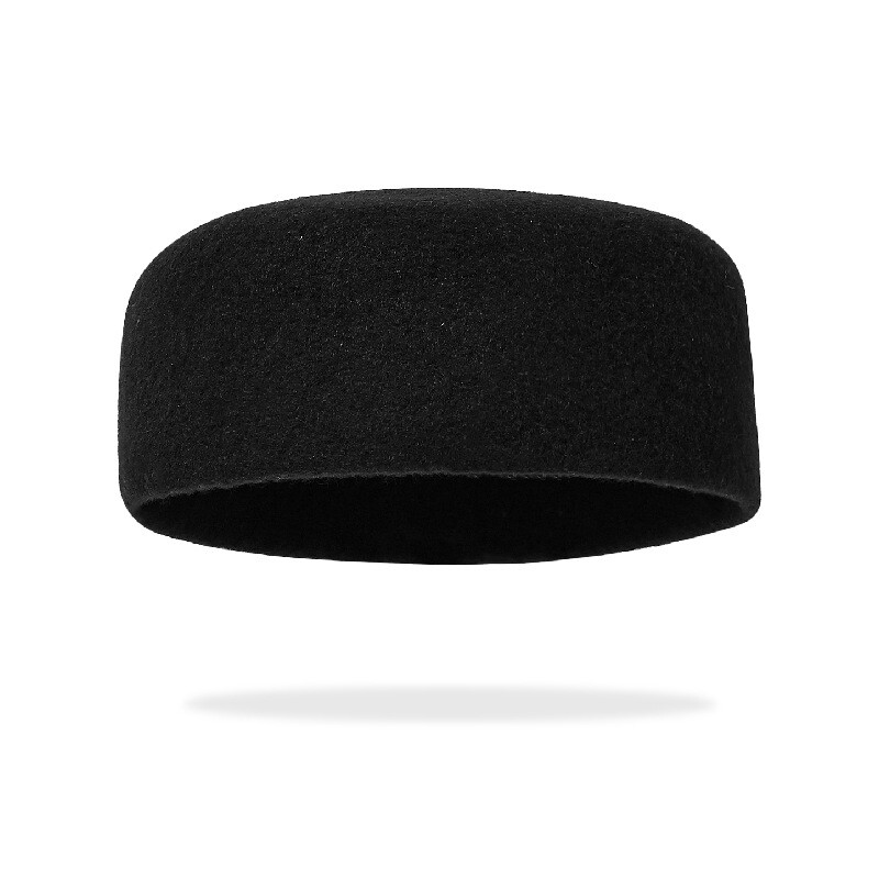 Muslim Caps for Prayer Hat Solid Color Wool Arab Caps Clothing Accessories Men