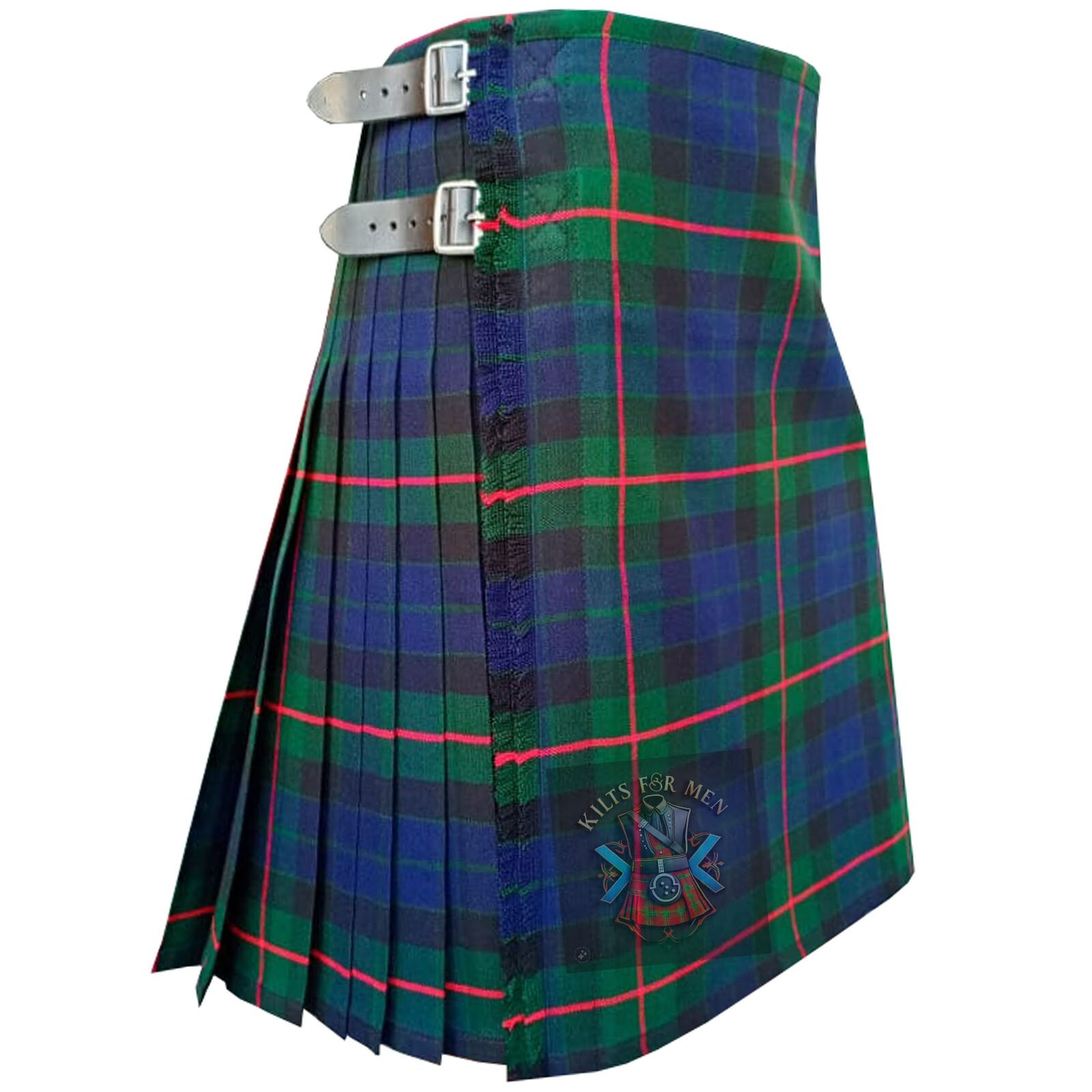 Clan Gunn Modern Tartan Kilt for Men | Scottish Traditional Clan Highland Kilt