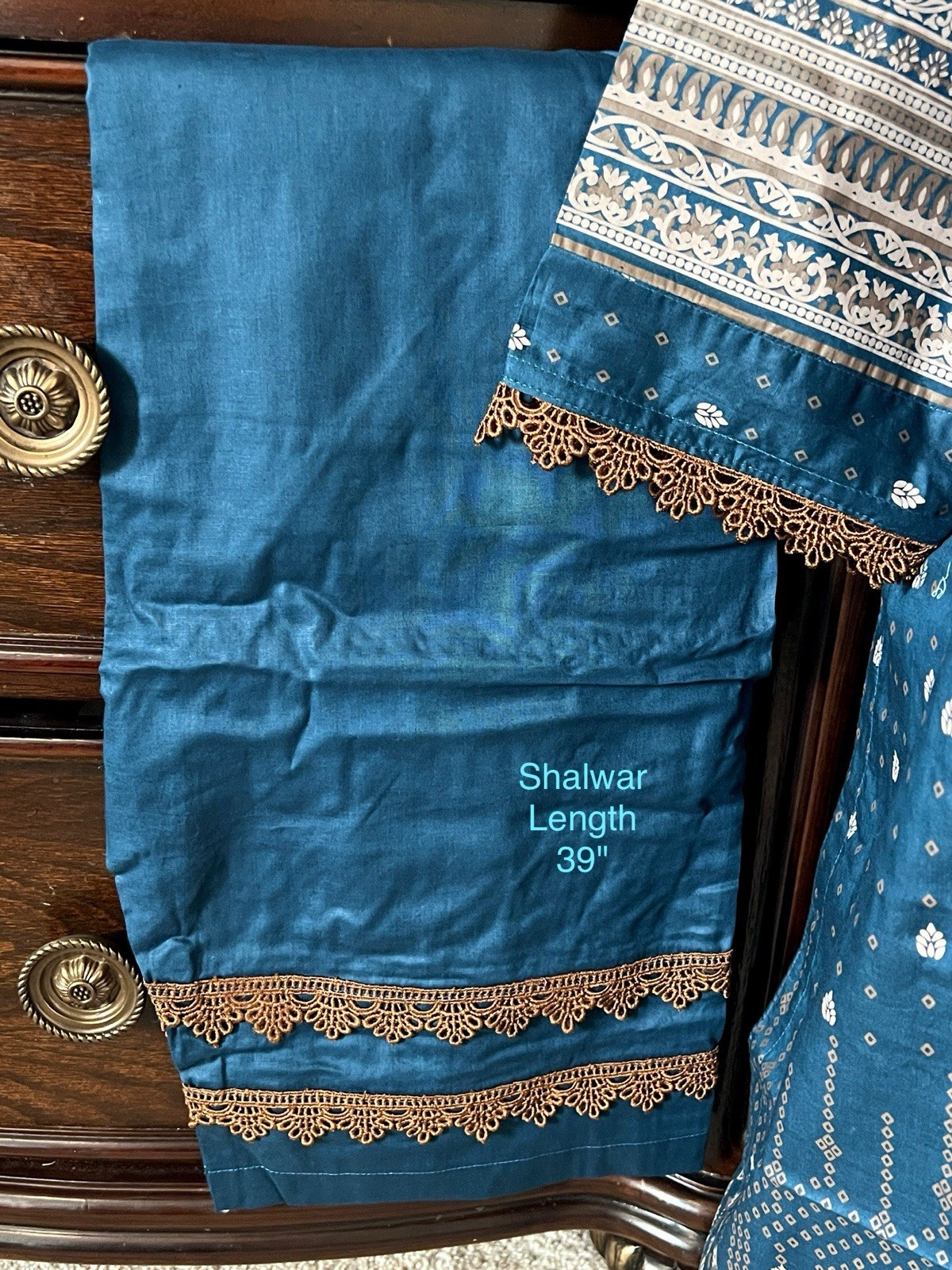 4XL Size 50 LAWN 3pc Shalwar Kameez Stitched Embroidered Suit Pakistani Indian
