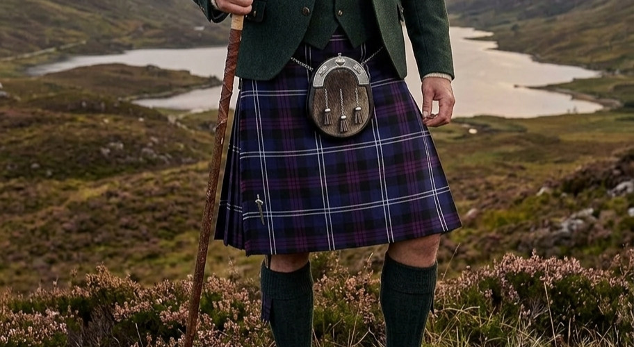 Men’s Scotland’s Tartan Kilt Heritage Handmade Traditional Highland Clan Dress