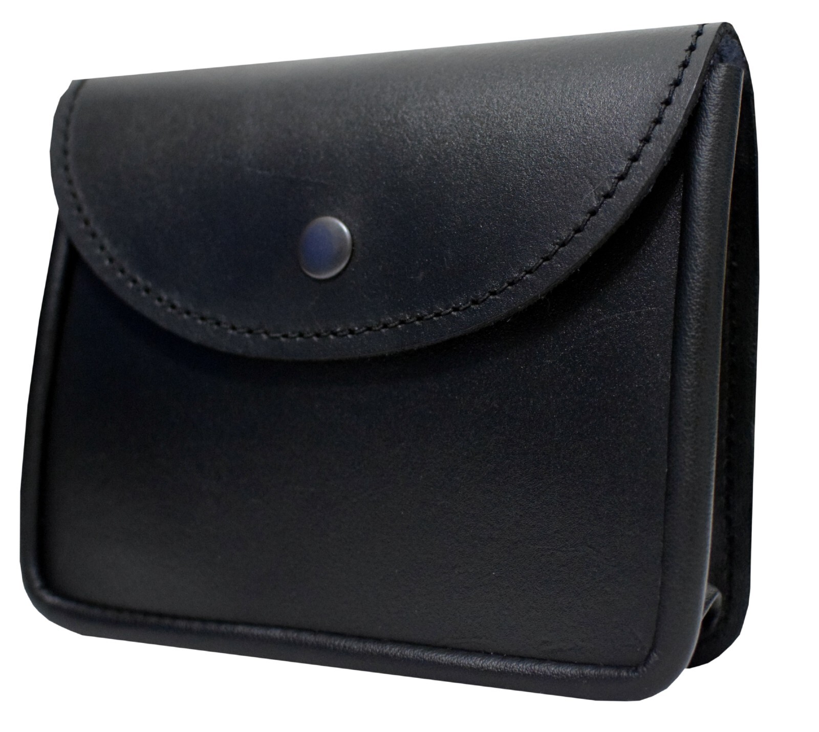Black Leather Large Belt Pouch Sporran Bag Piper Drummer Kilt Band Brass