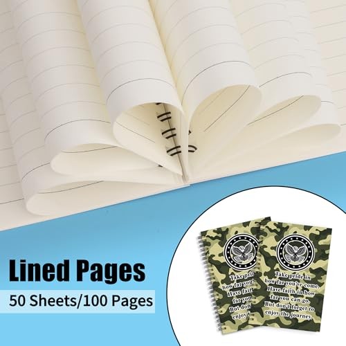 Army Gifts 2pcs Spiral Notebooks Take Pride in How Far 2 Spiral-ta Army Camo