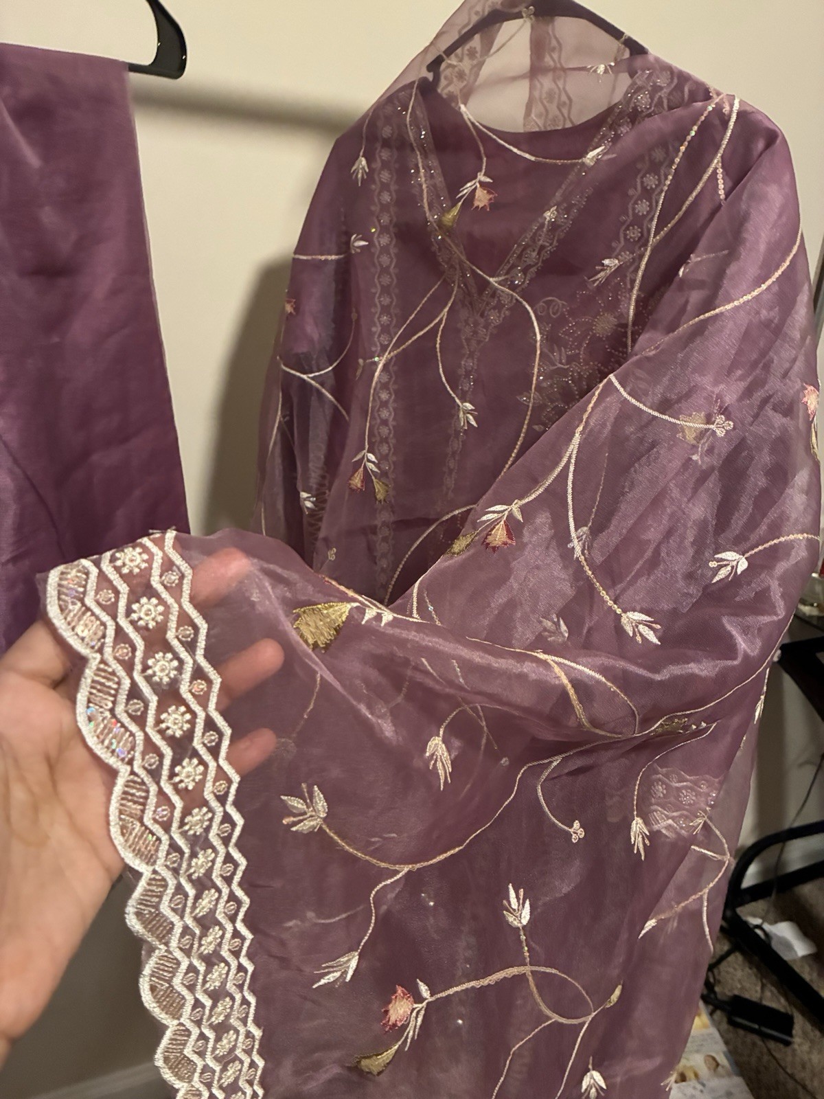 Pakistani Shalwar Kameez| Purple Dress| Pink Dress| 3pc|designer Wear