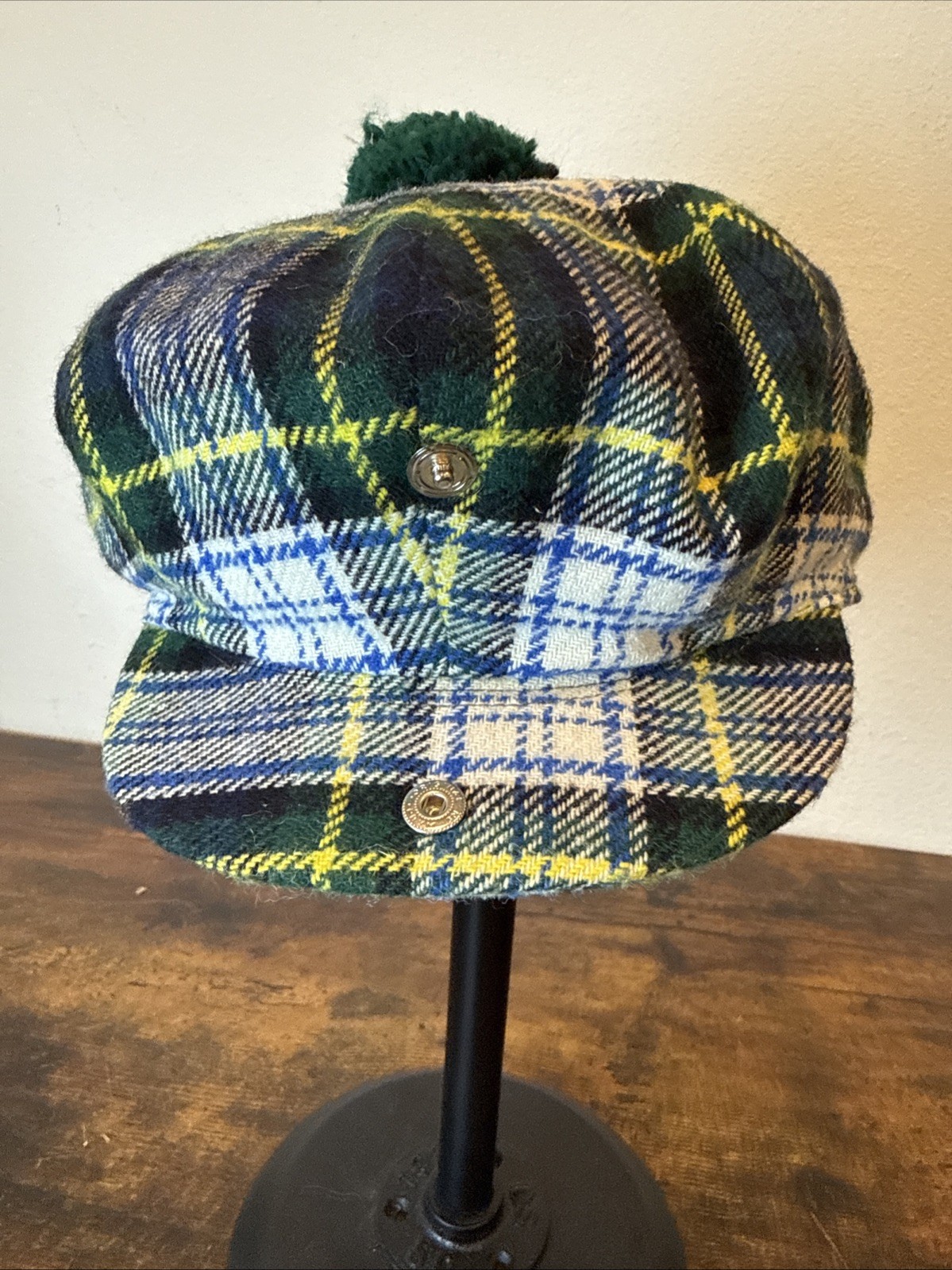Scottish Acrylic/Wool Tam o’Shanter Royal Stewart Tartan Scotland Cap Hat