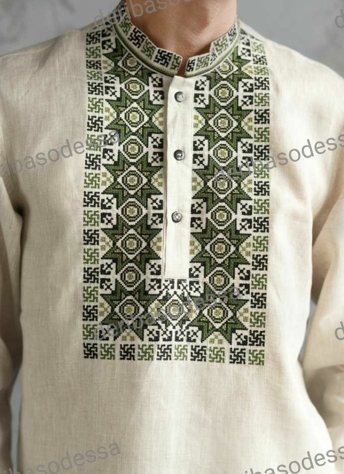 Traditional Ukrainian embroidered blouse,shirtVyshyvanka S,M,L,XL-4XL Linen 100%