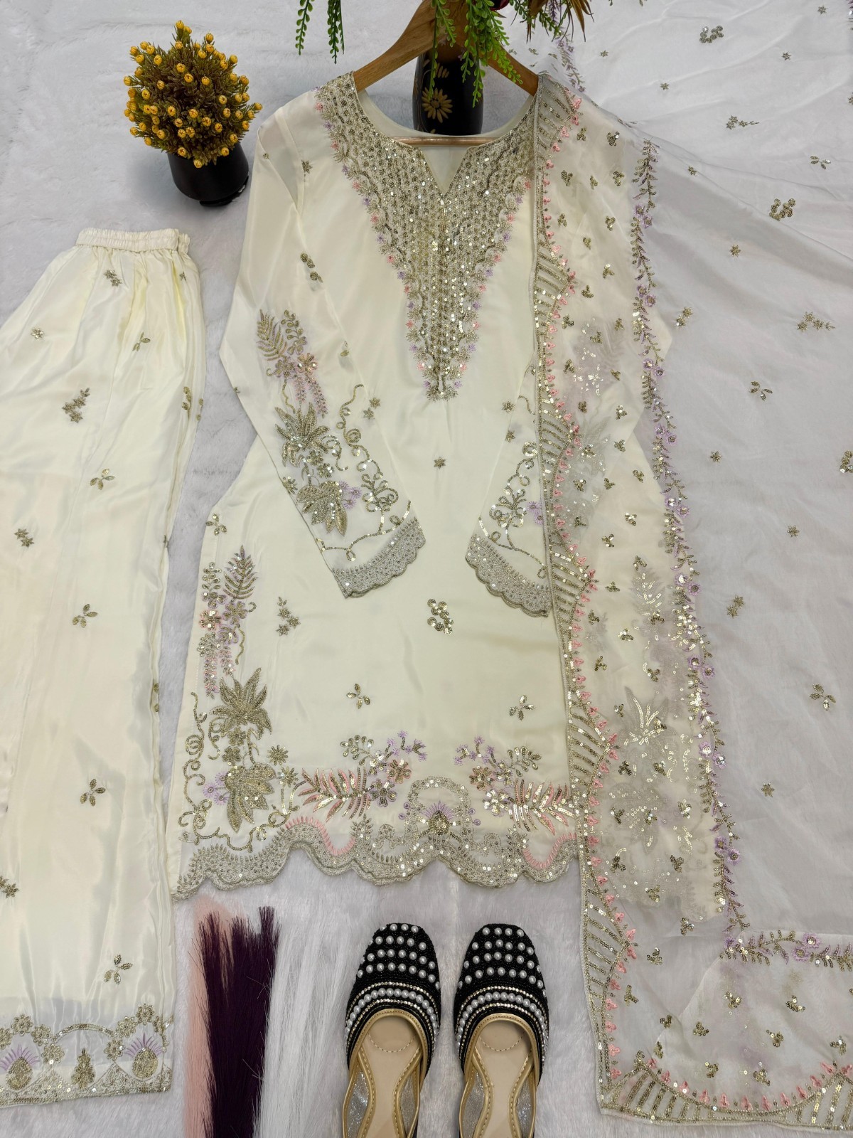 Sharara plazzo suits Pakistani Indian Wedding Party Wear Bollywood Suit Sharara