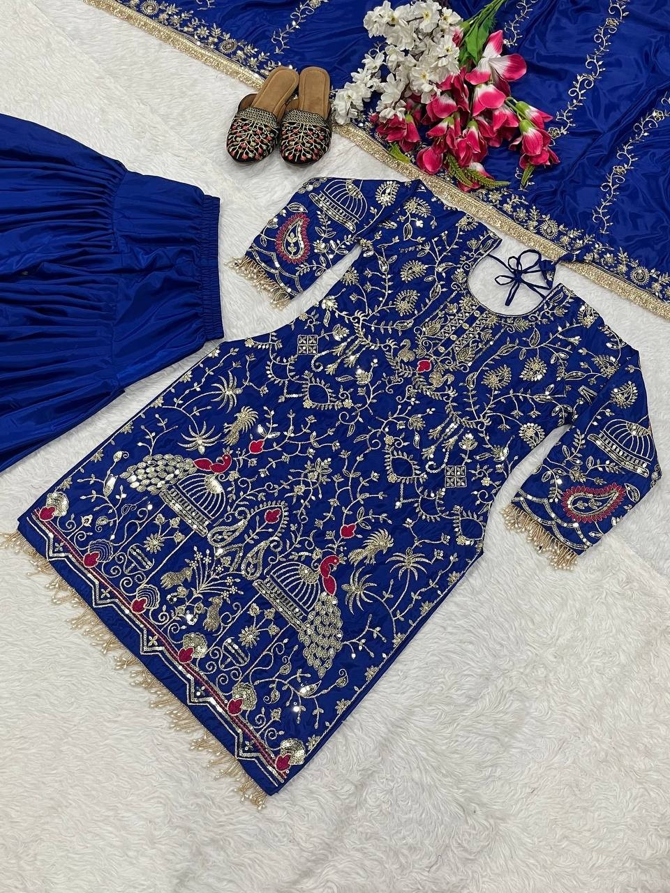 Readymade Bandhani Indian Pakistani Wedding Party Salwar Kameez Anarkali Suits