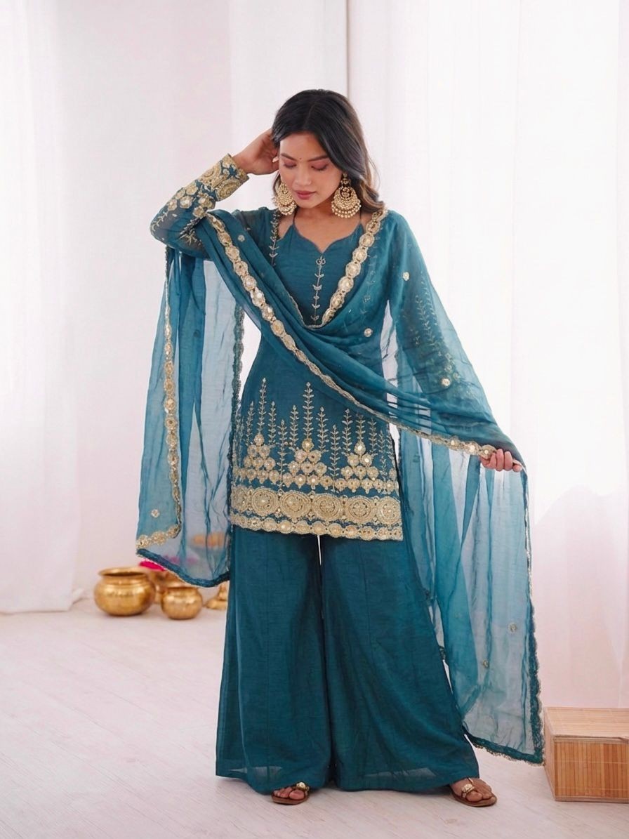 Sharara Plazoo Suit Party Wear Pakistani Wedding Salwar Kameez palazoo suit