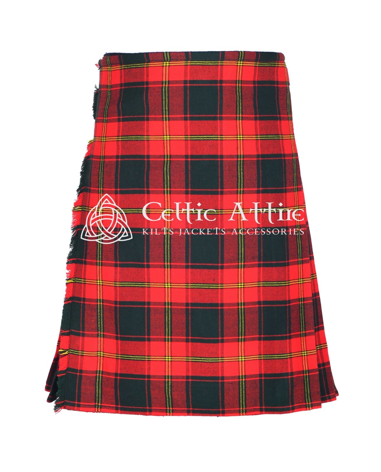 Ulster Red Modern Tartan 8 Yard Scottish Kilt – Made to Order By Celtic Attire