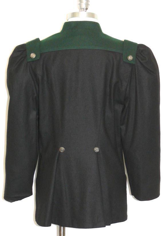 BLACK WOOL Women German Tux Dress Suit JACKET/44/8 10 M