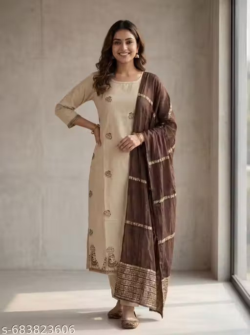 Indian Salwar Kameez Suit Readymade 3Pc Women Party Wear Dress Dupatta