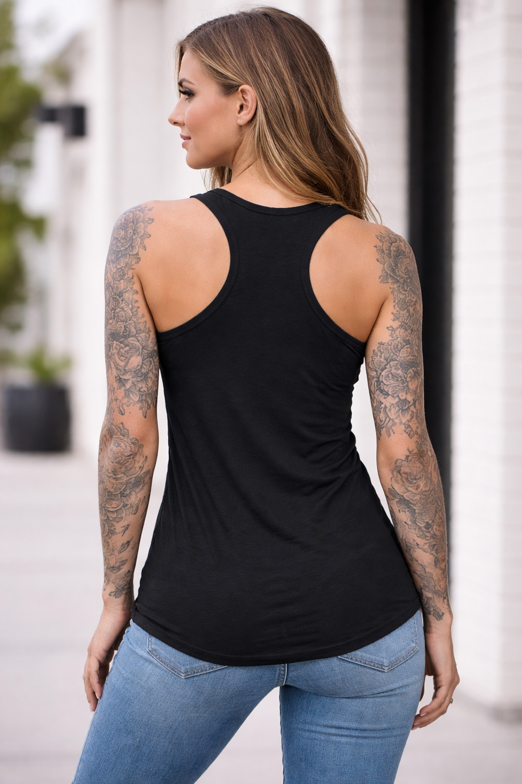 Aquarius Tank Top Zodiac Cosmic Skull Dark Celestial Women Streetwear