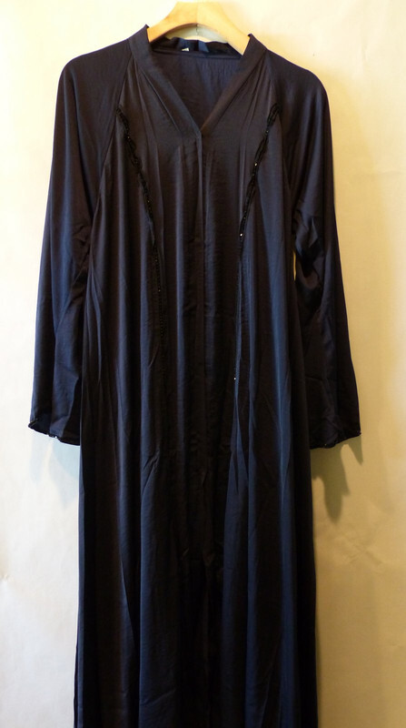 TRADITIONAL BLUE KAFTAN AND SASH WITH WITH TASSELS HANGING DOWN IN SIZE 54