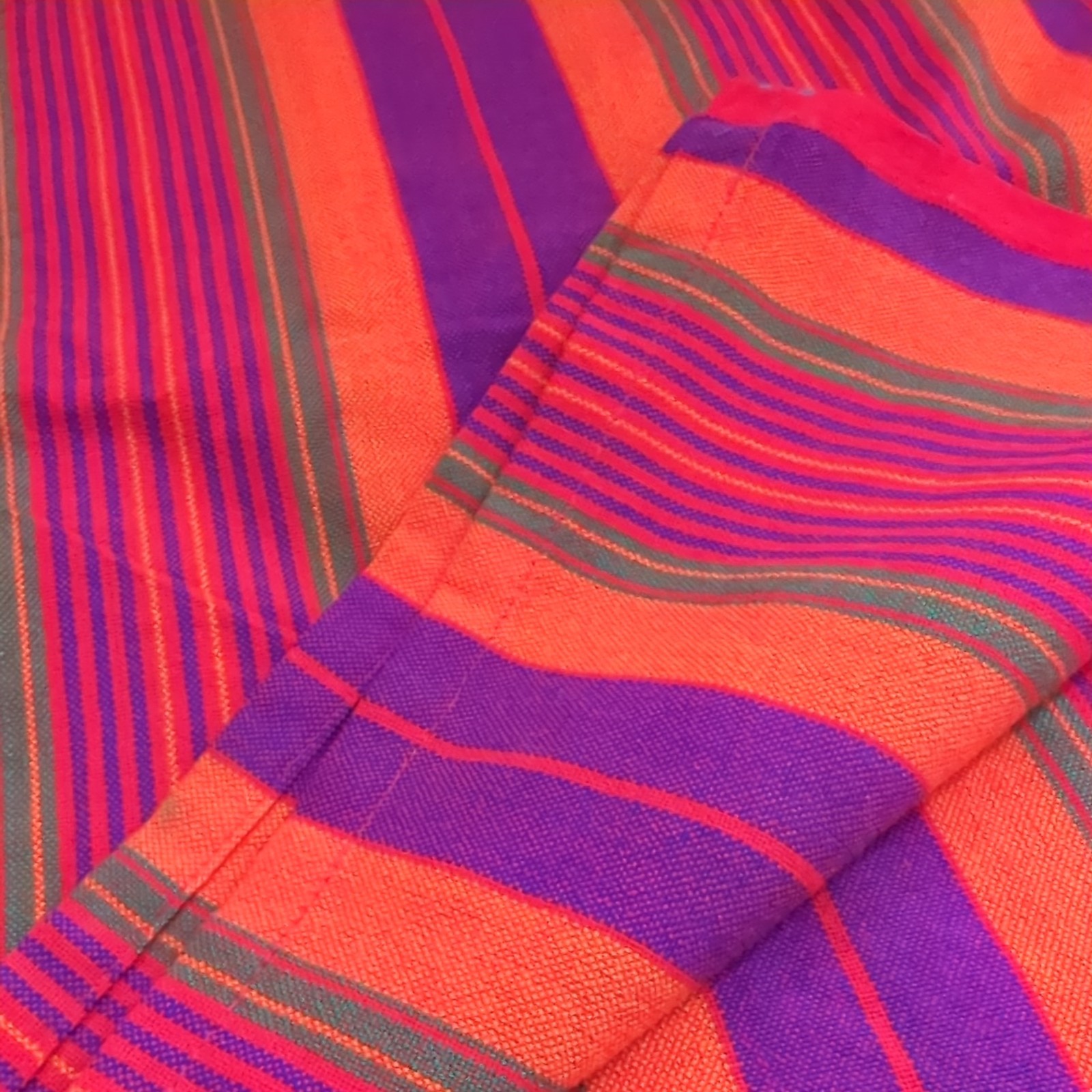 Original Kenya Maasai/Masai Multi-colored Shuka blanket-Masai Maasai 76″x58″
