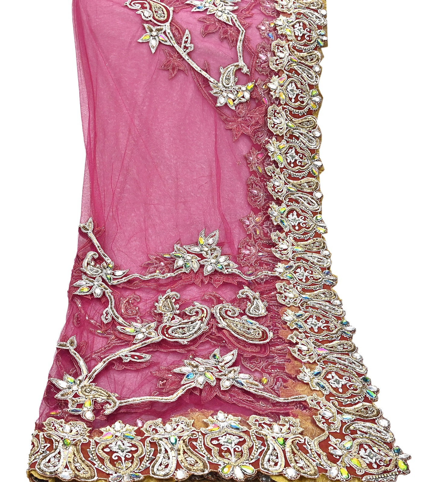 Indian Heavy Wedding purple, Pink Hand Embroidered Designer Lehenga 2pcs Set