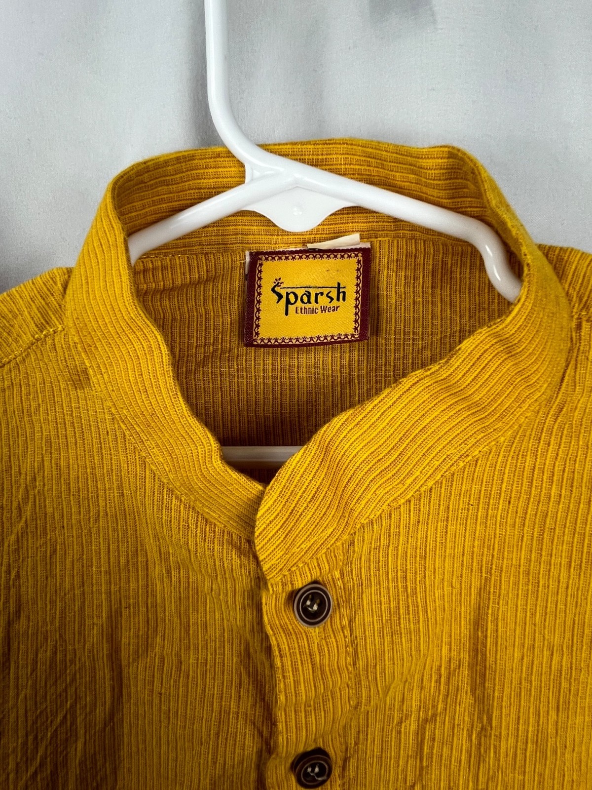Sparsh Ethnic Wear Boys Mustard Kurta Tunic Long Sleeve Pocket India