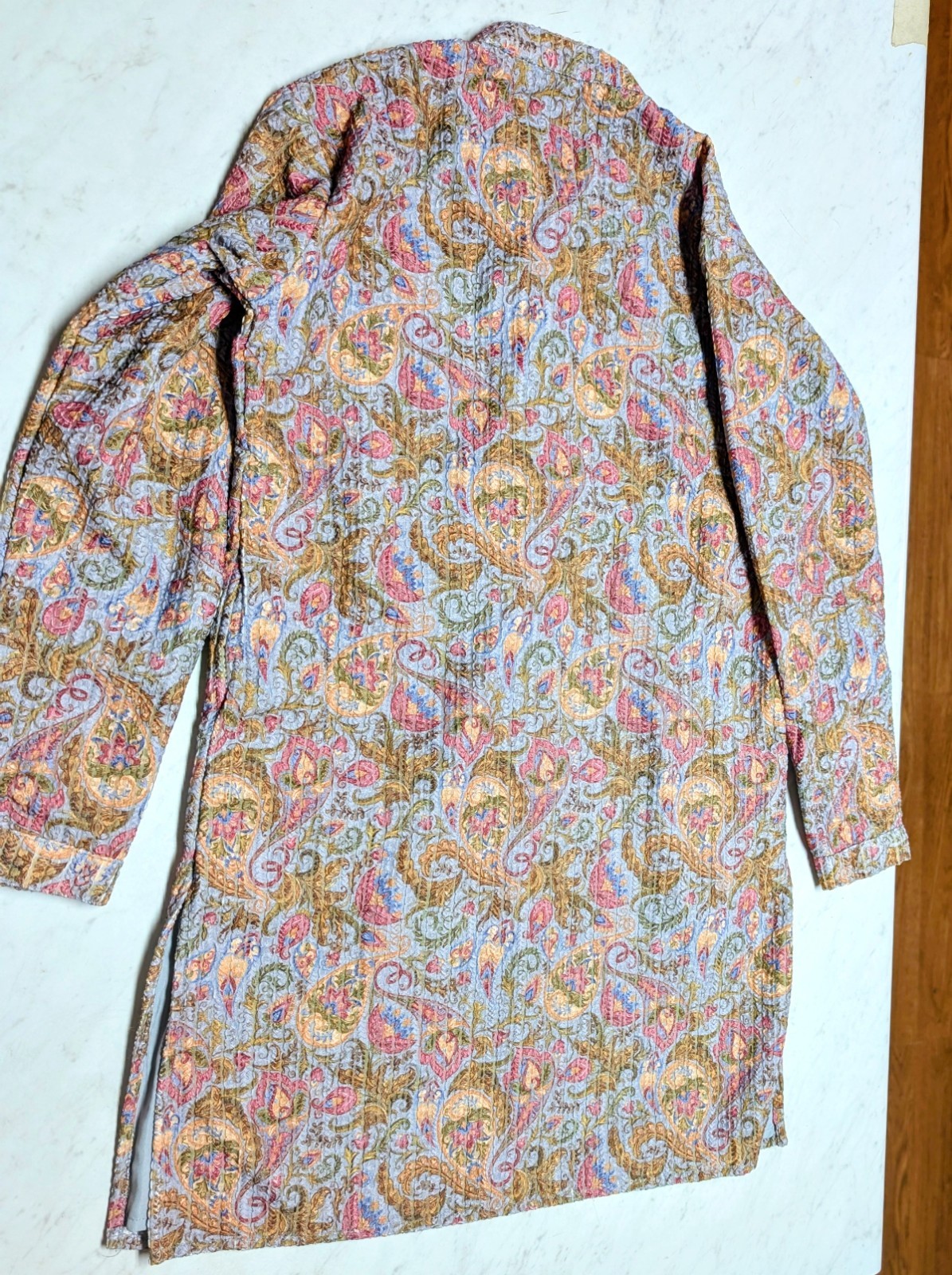 Carven Junior Designer Concept Boys Kurta India Textured Paisley Print Size EU 6