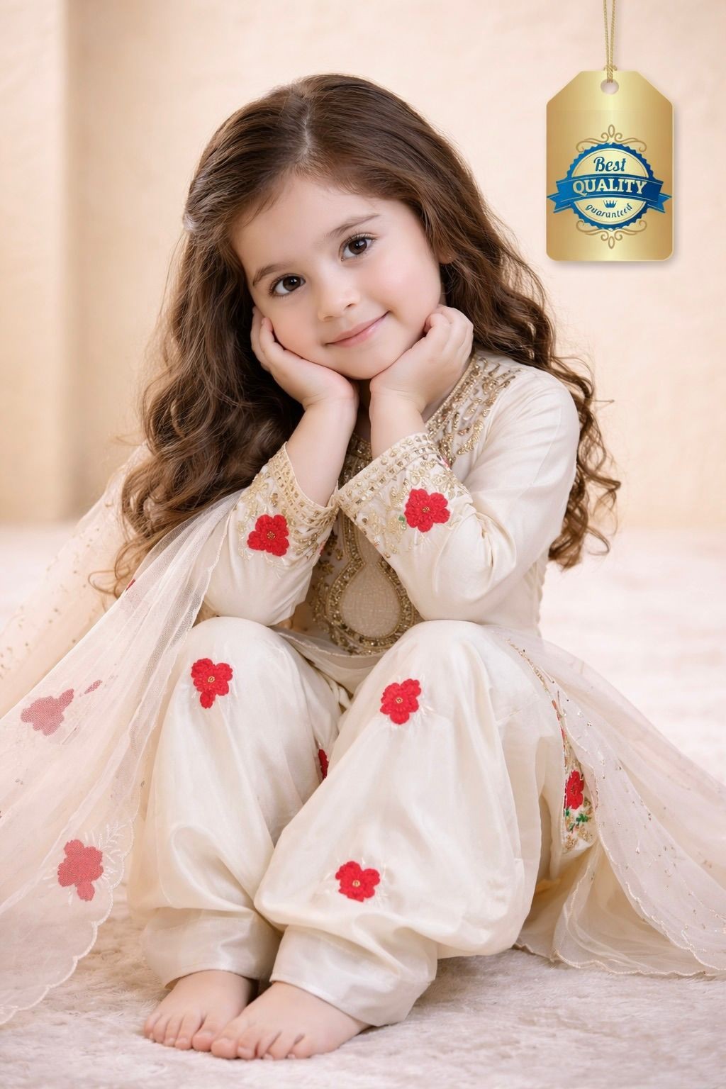 Kids Girls Pink Salwaar Kameez Sharara Party Wear Eid Indian Designer Dress Suit