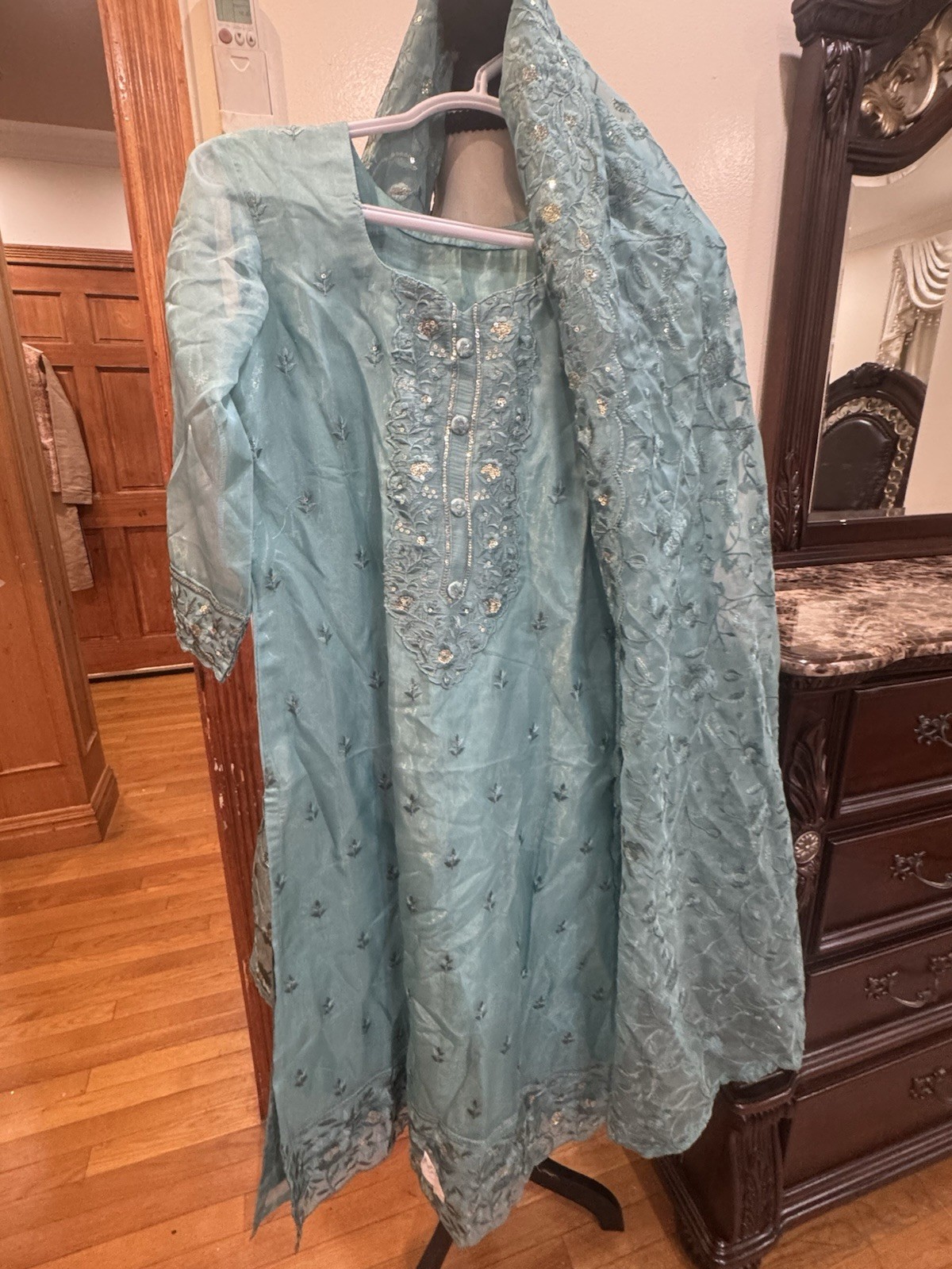 ethnical traditional dress from Wishful. light blue color.