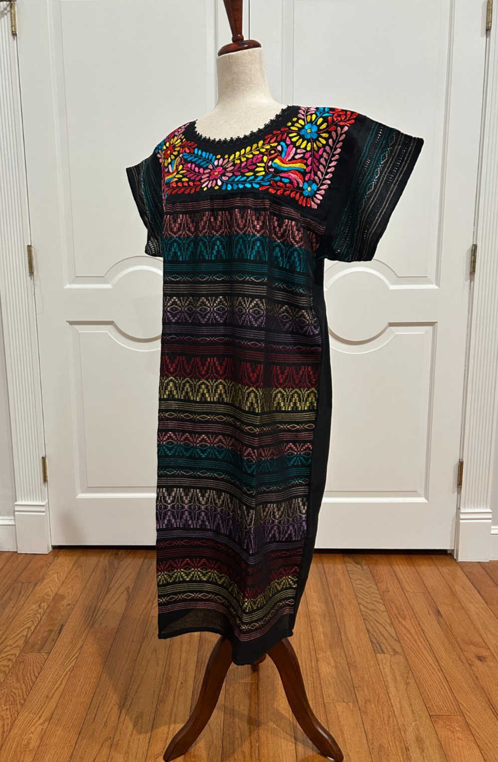 Paloma Embroidered Tunic/Dress, Hand Loom Fabric.