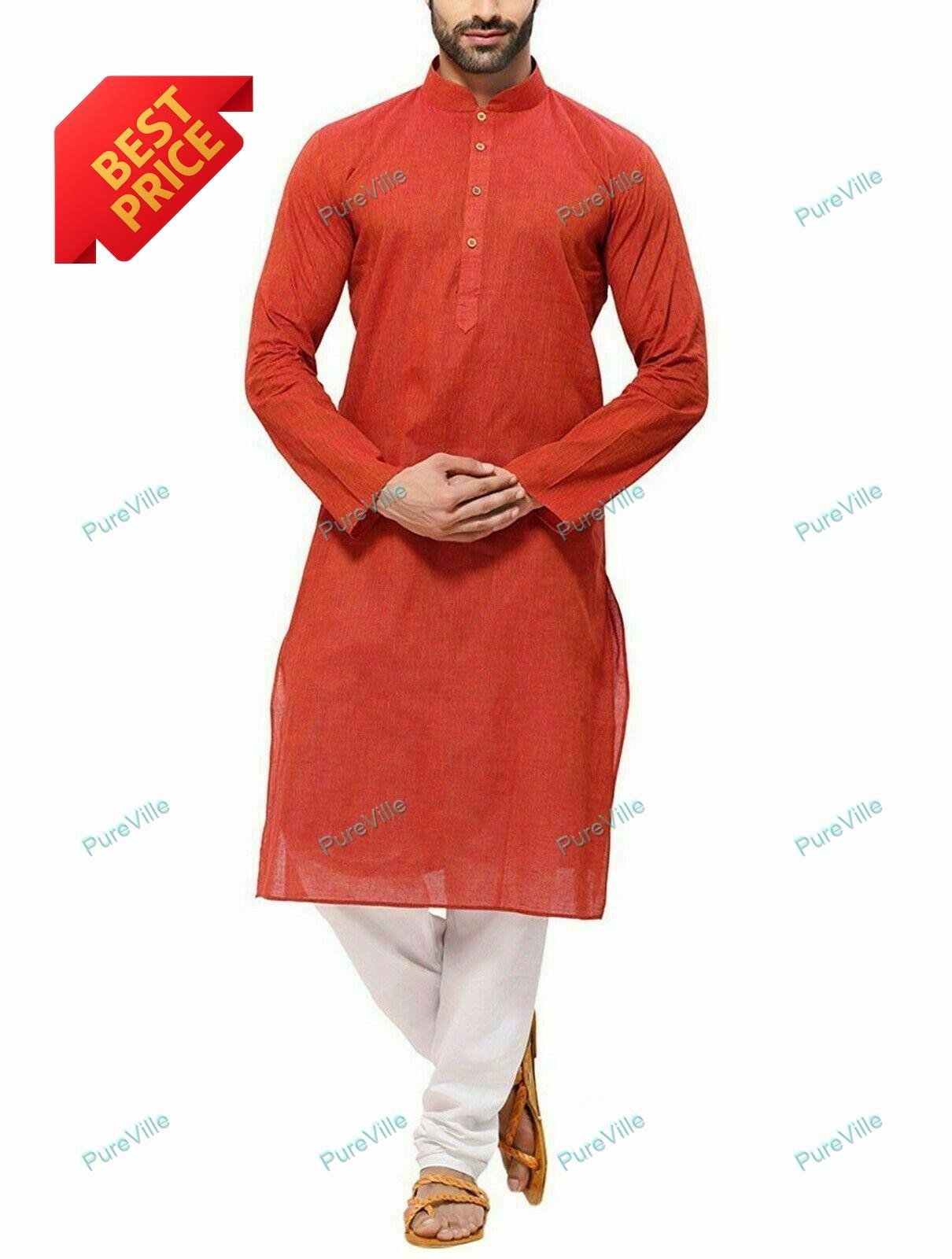 Mens Kurta only Traditional Kurta New Wear Mens Kurta Handmade Cotton Fancy Kurt