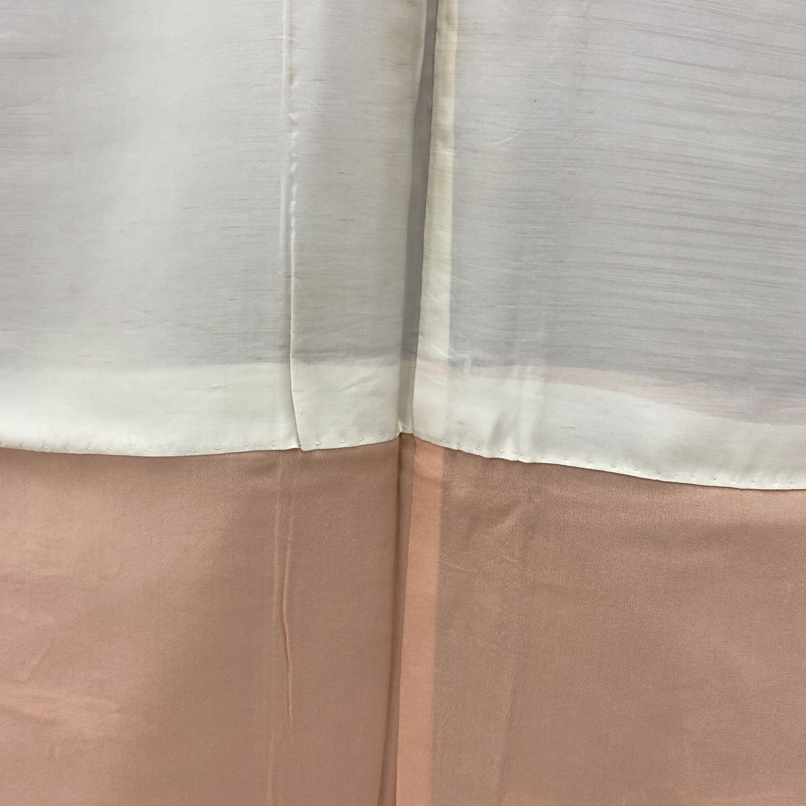Japanese Vintage Kimono Polyester Brown Komon Traditional Authentic Length 59in