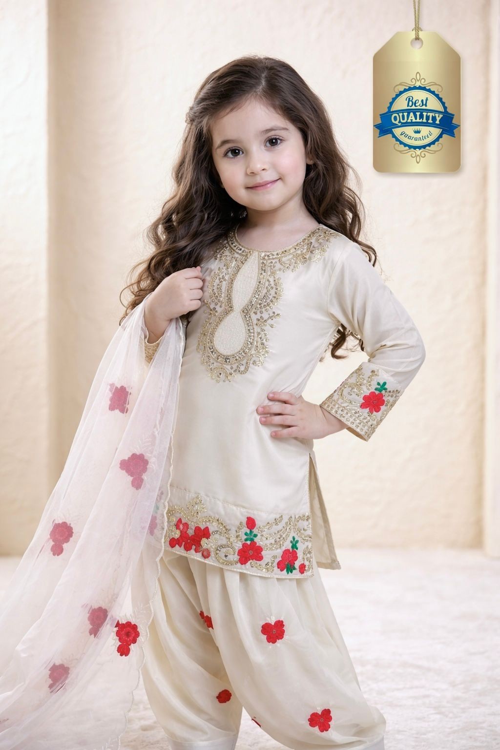 Kids Girls Pink Salwaar Kameez Sharara Party Wear Eid Indian Designer Dress Suit